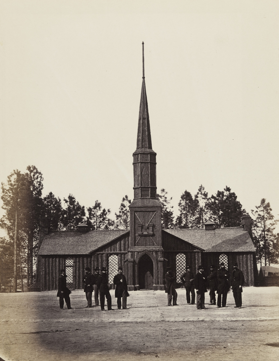 Alexander Gardner, Timothy O&#39;Sullivan. Poplar Grove Church. 1862-65