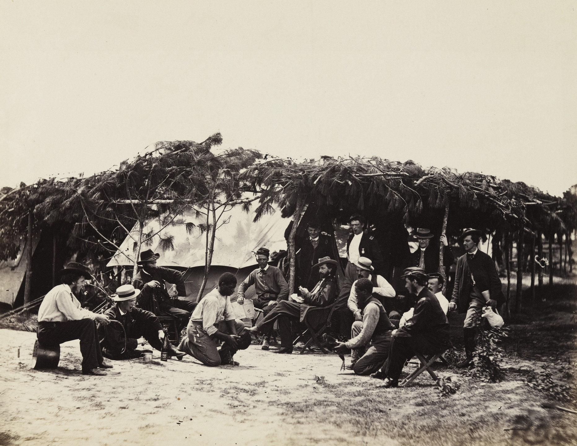 Alexander Gardner. A Fancy Group, in front of Petersburg. August, 1864