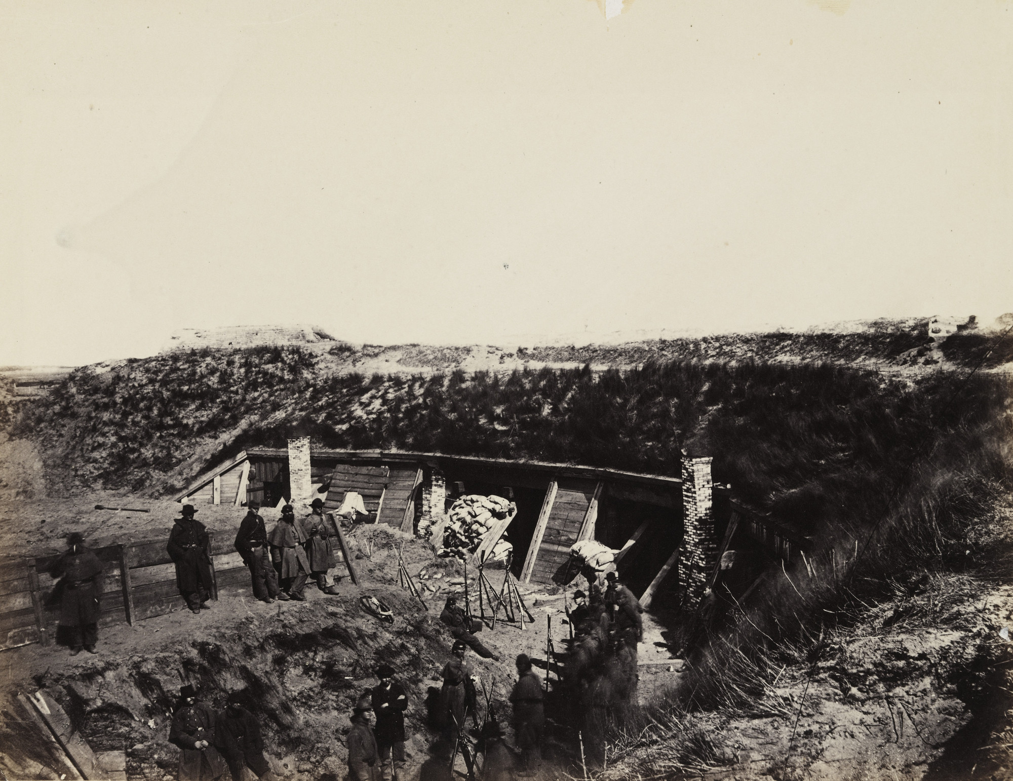Alexander Gardner, Timothy O'Sullivan. The Pulpit, Fort Fisher, N.C