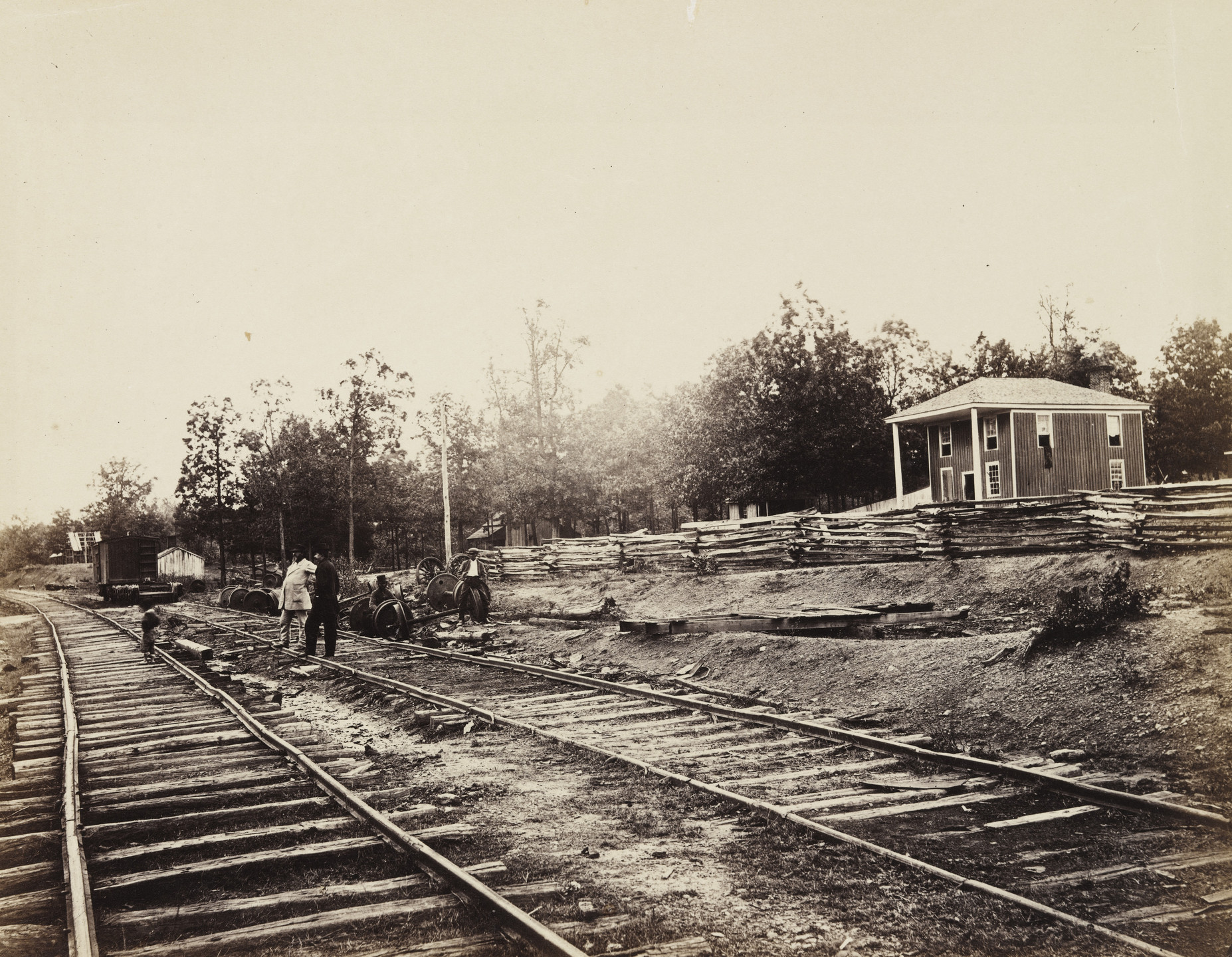 Alexander Gardner, Timothy O'Sullivan. Appomattox Station, Virginia. April, 1865