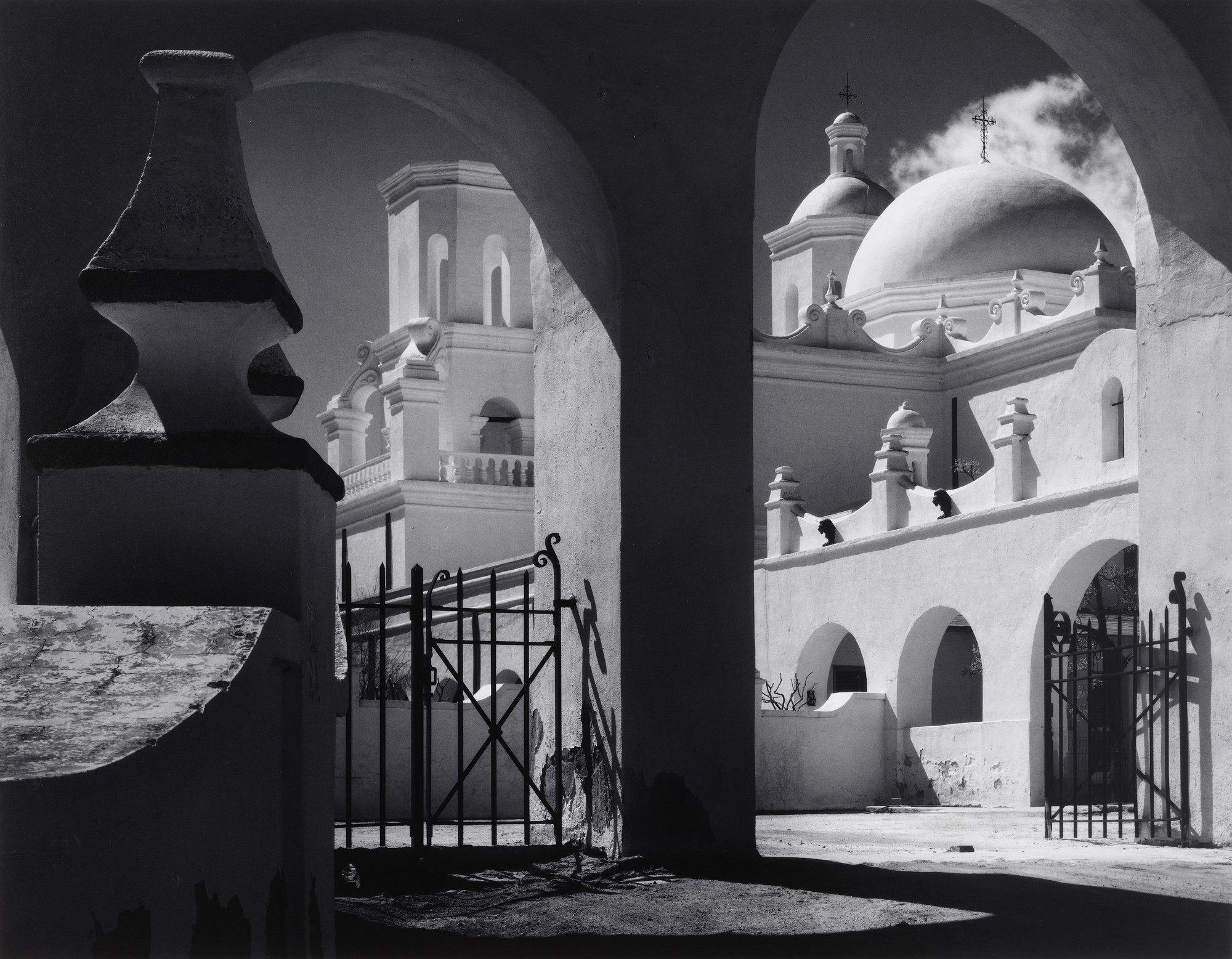 Ansel Adams. Arches, North Court, Mission San Xavier Del Bac, Tucson, Arizona