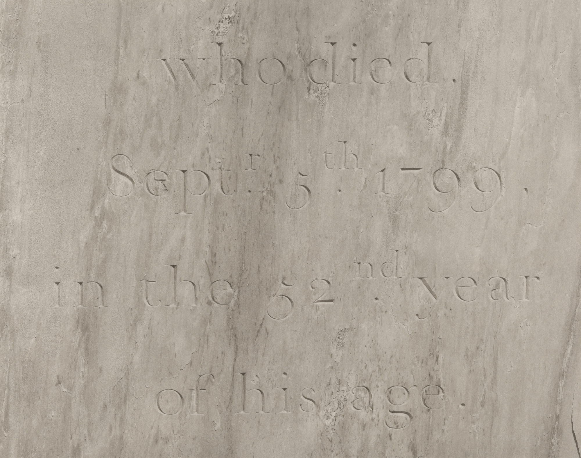 Richard Benson. Gravestone, Newport, Rhode Island