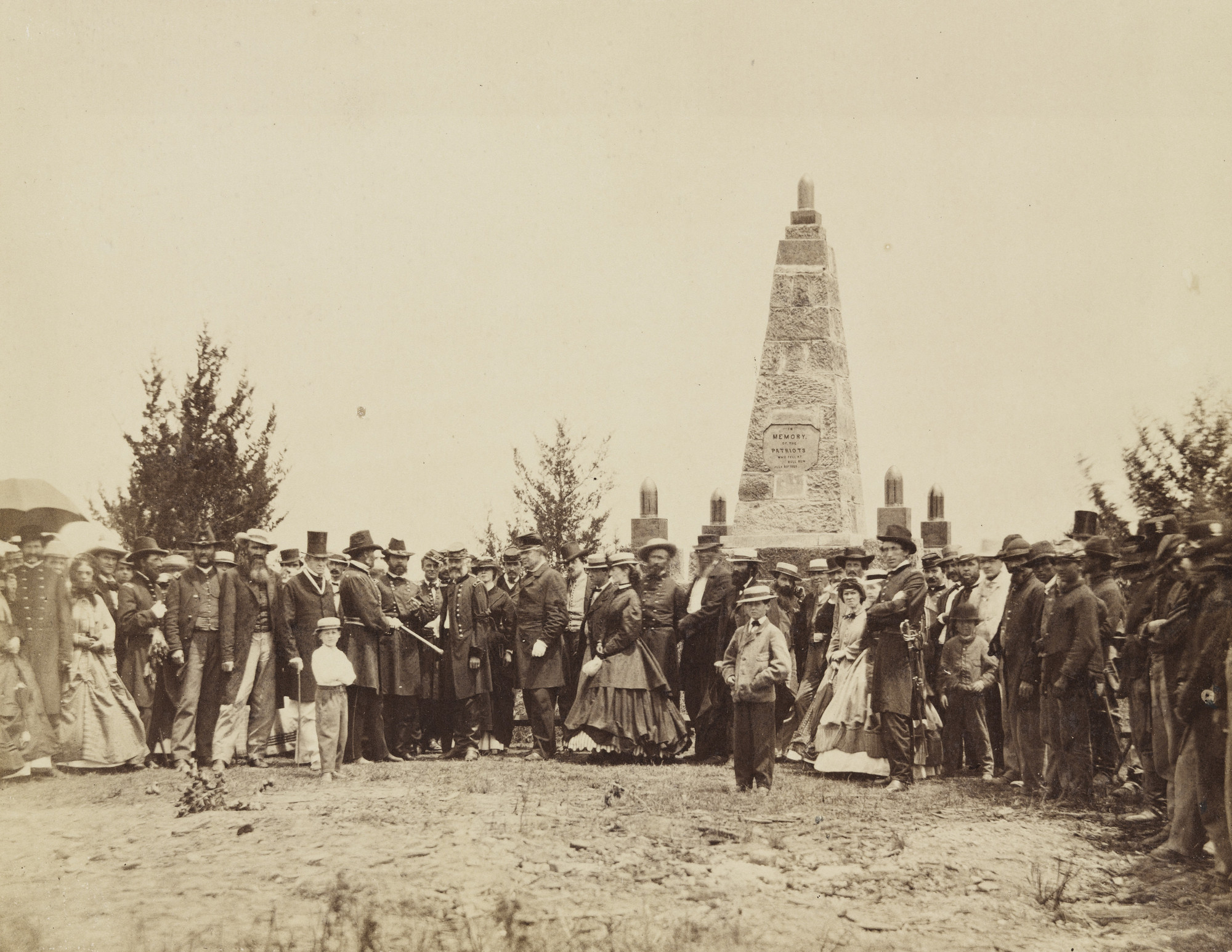 Alexander Gardner. Dedication of Monument on Bull Run Battle-Field