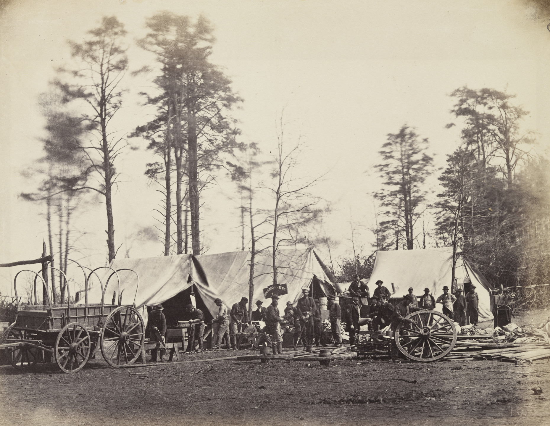 Alexander Gardner, Timothy O&#39;Sullivan. Army Repair Shop. February, 1864