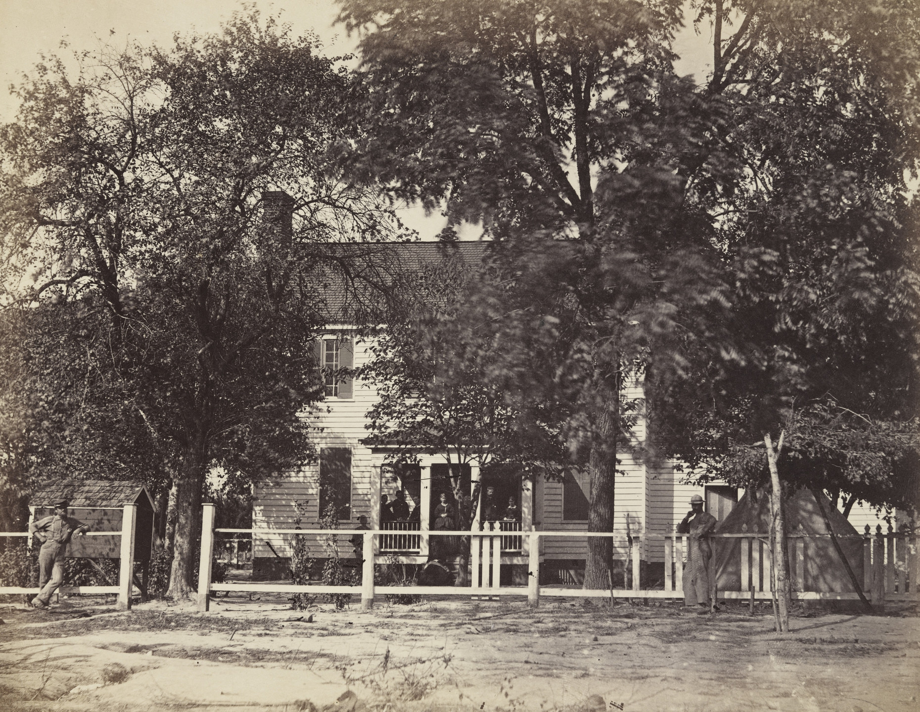 Alexander Gardner. Aiken House on the Weldon Railroad, Virginia. February, 1865
