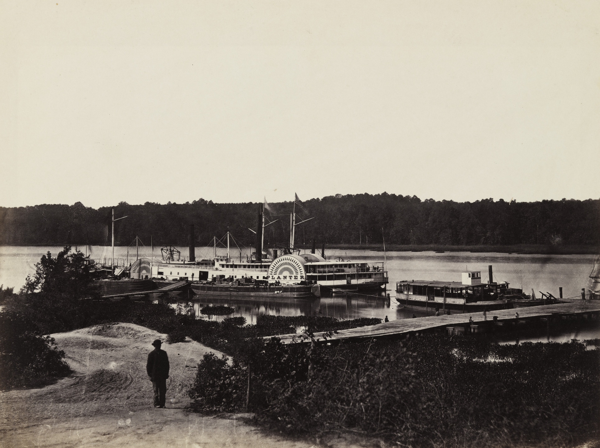 Alexander Gardner. Medical Supply Boat, Appomattox Landing, Virginia. January, 1865