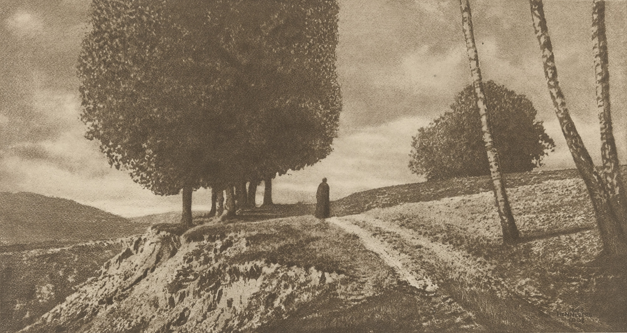 Hugo Henneberg. Landschaft. 1902