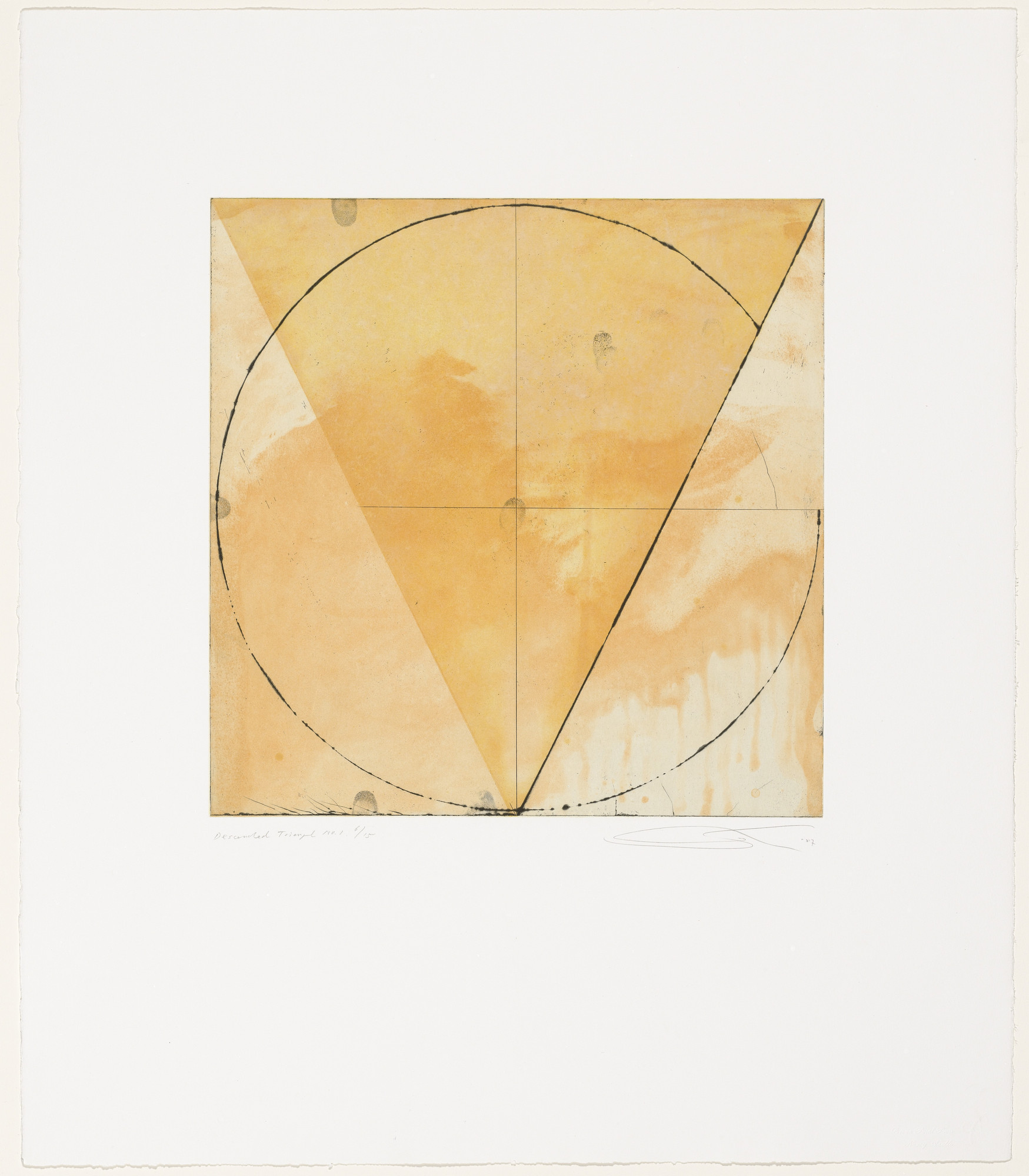 Shoichi Ida. Surface is the Between, Between Vertical and Horizon - Descended Triangle