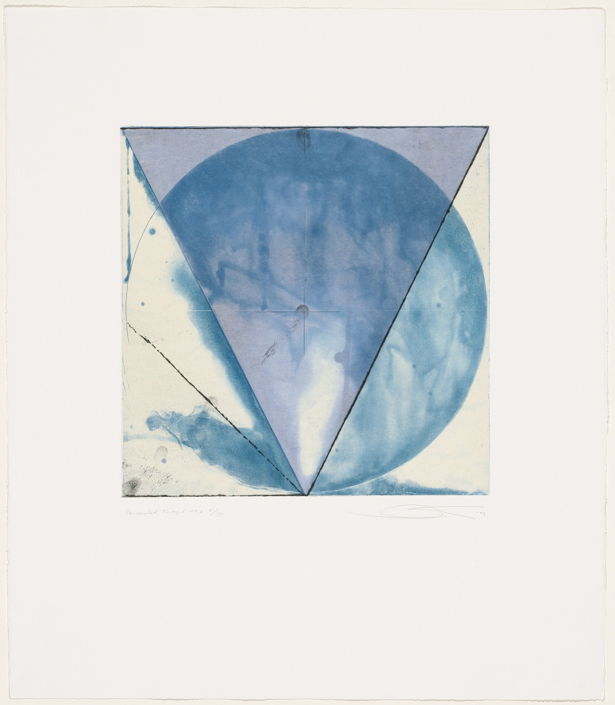 Shoichi Ida. Surface is the Between, Between Vertical and Horizon - Descended Triangle No. 2. 1987