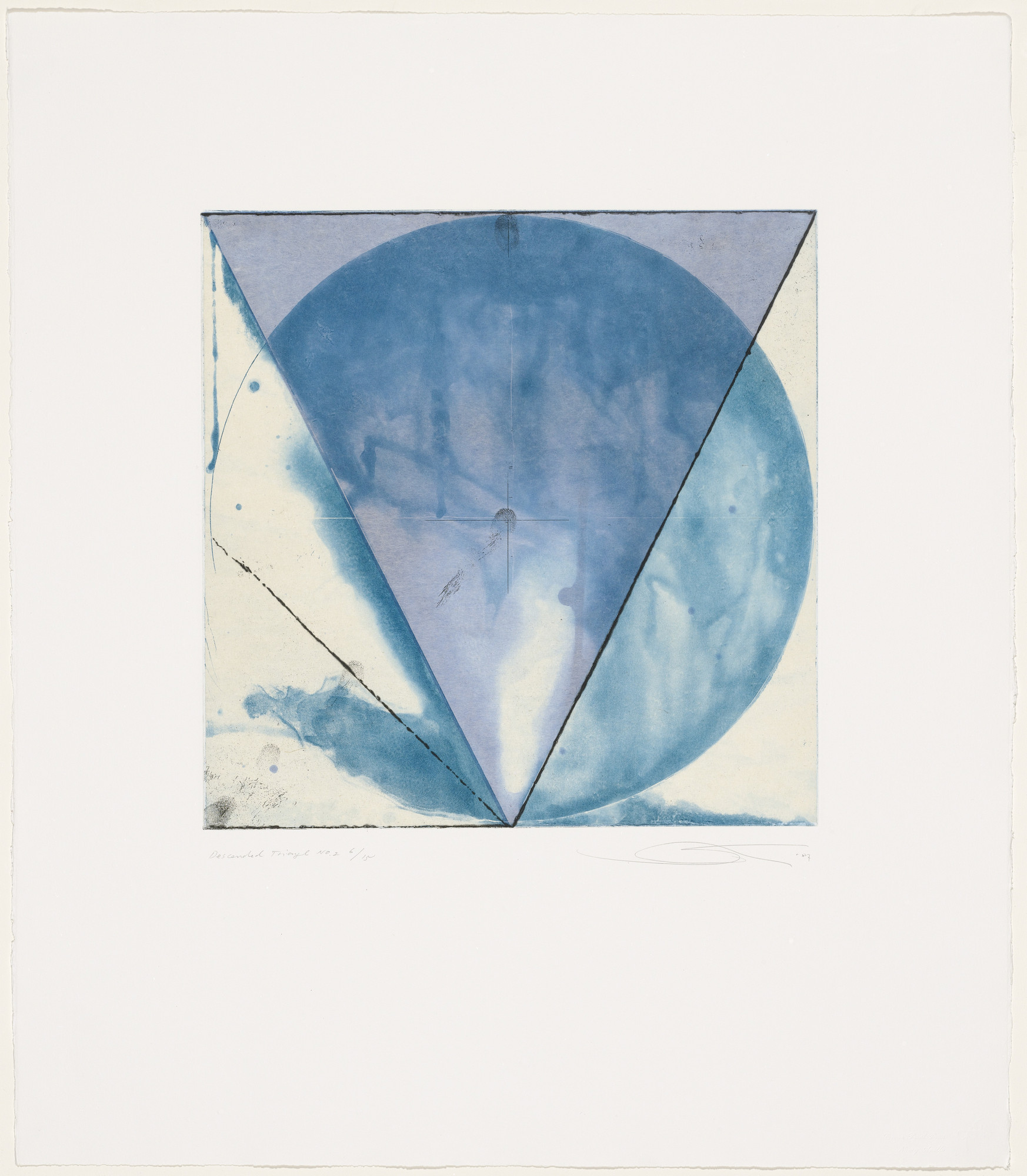 Shoichi Ida. Surface is the Between, Between Vertical and Horizon - Descended Triangle No. 2
