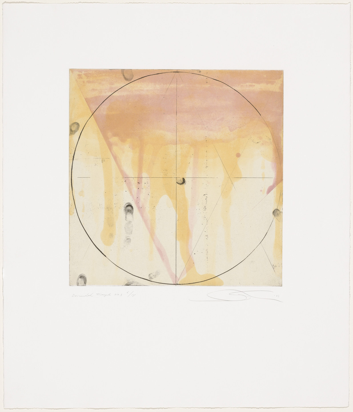 Shoichi Ida. Surface is the Between, Between Vertical and Horizon - Descended Triangle No. 3. 1987