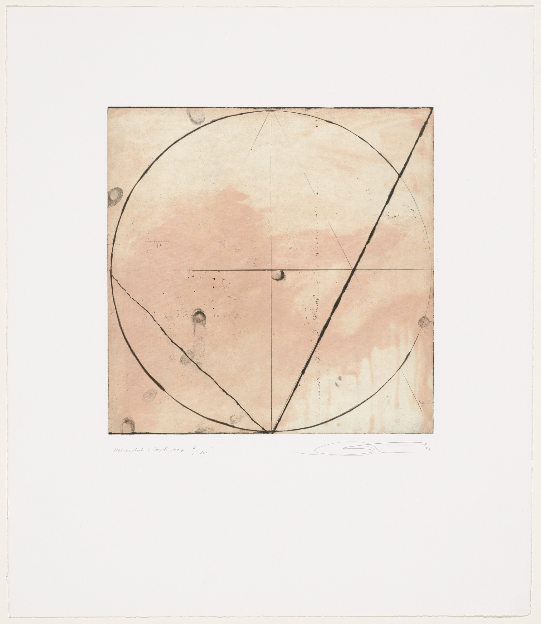 Shoichi Ida. Surface is the Between, Between Vertical and Horizon - Descended Triangle No. 4