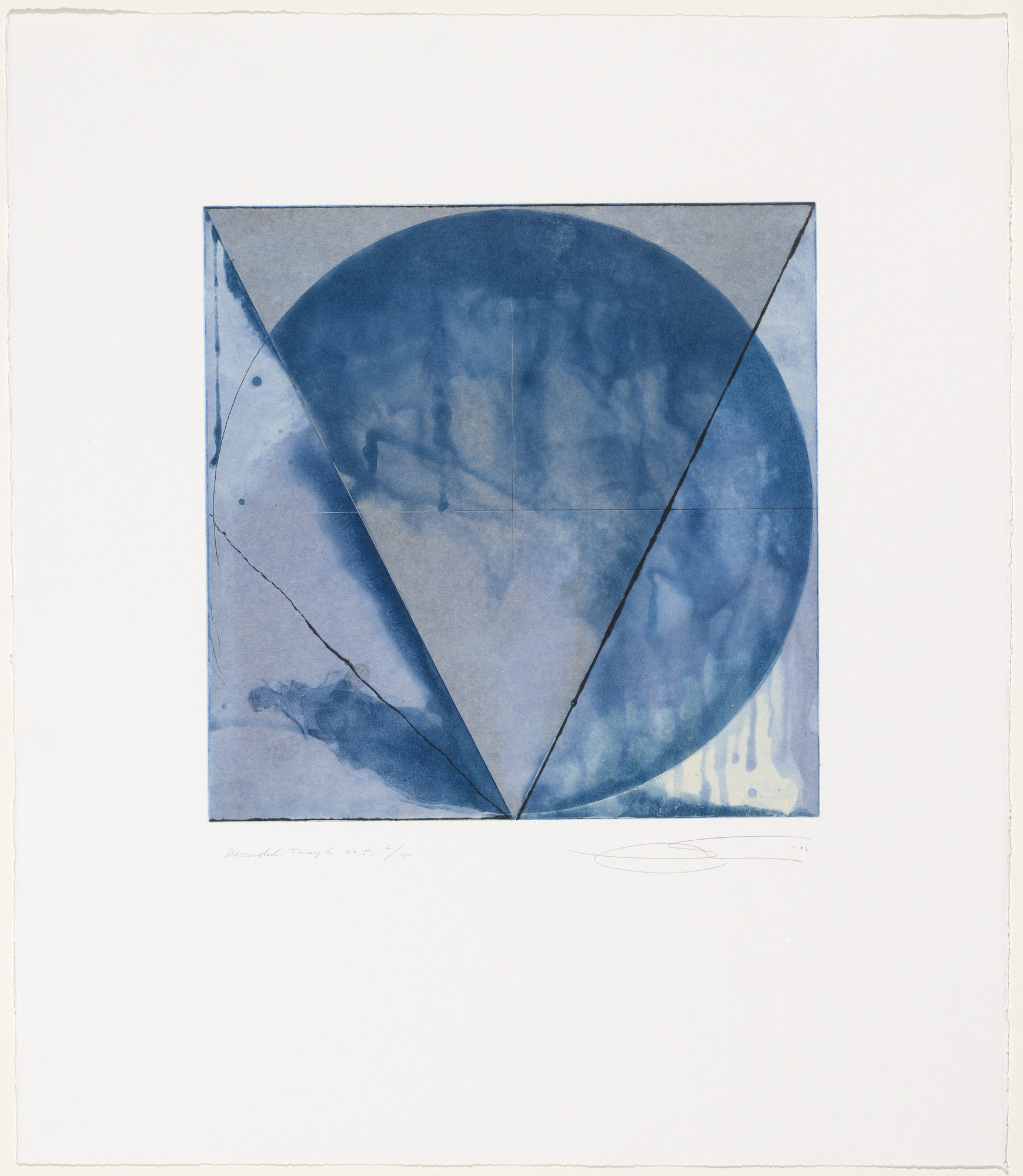 Shoichi Ida. Surface is the Between, Between Vertical and Horizon - Descended Triangle No. 5