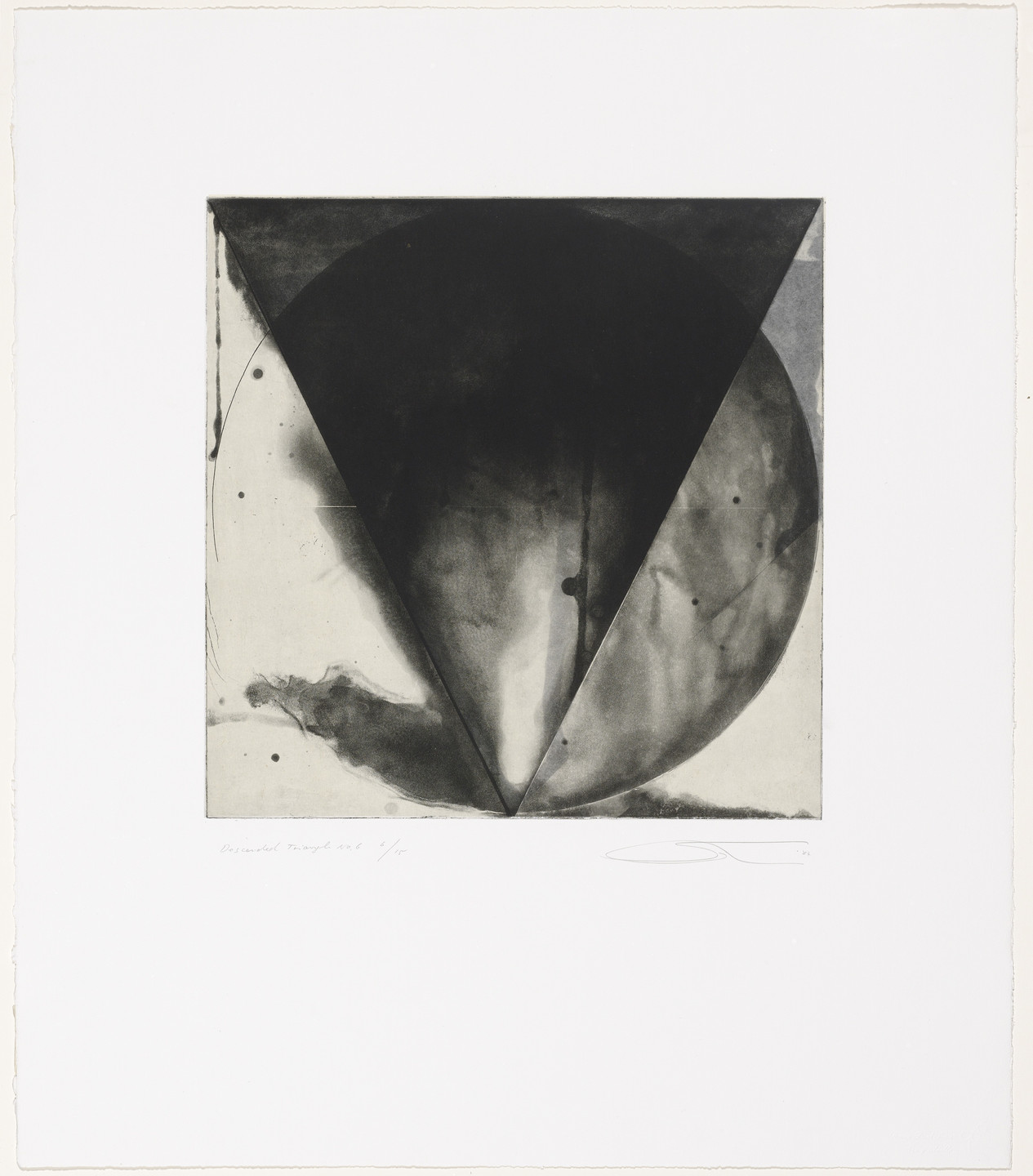 Shoichi Ida. Surface is the Between, Between Vertical and Horizon - Descended Triangle No. 6. 1987