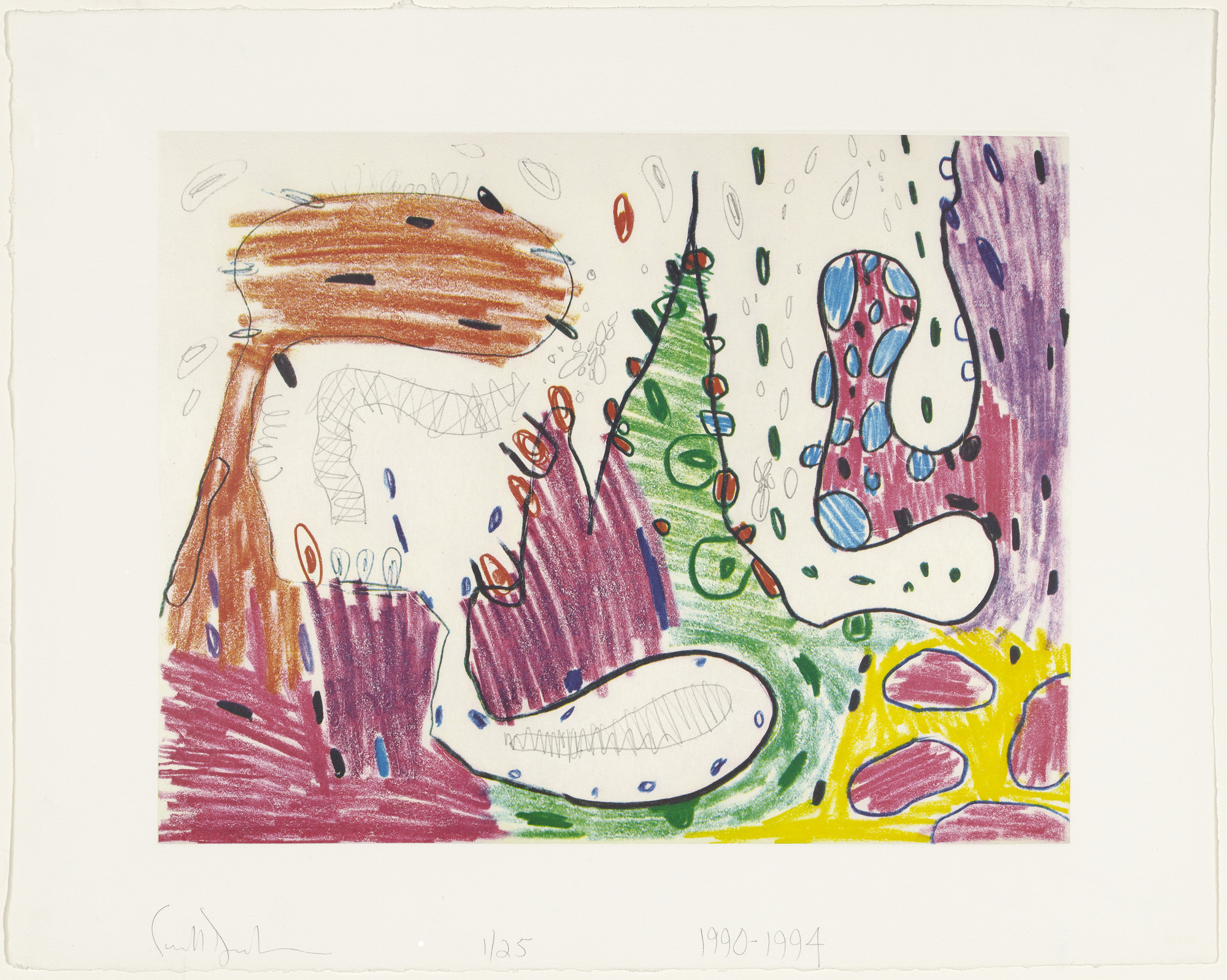 Carroll Dunham. Alpha from Seven Places