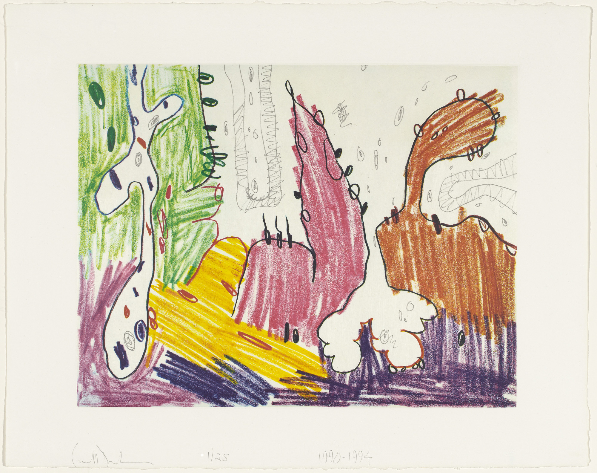 Carroll Dunham. Beta from Seven Places