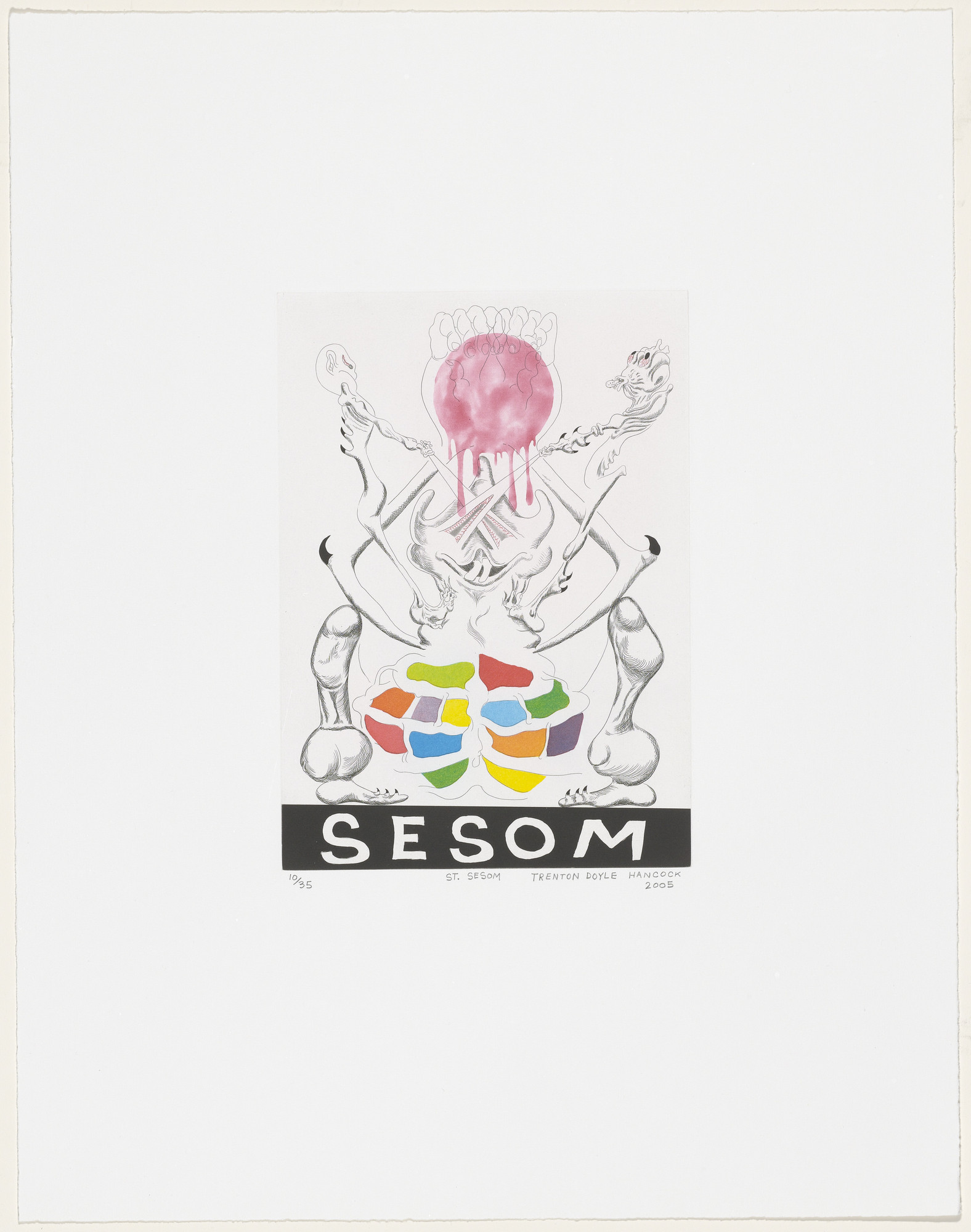 Trenton Doyle Hancock. St. Sesom from The Ossified Theosophied