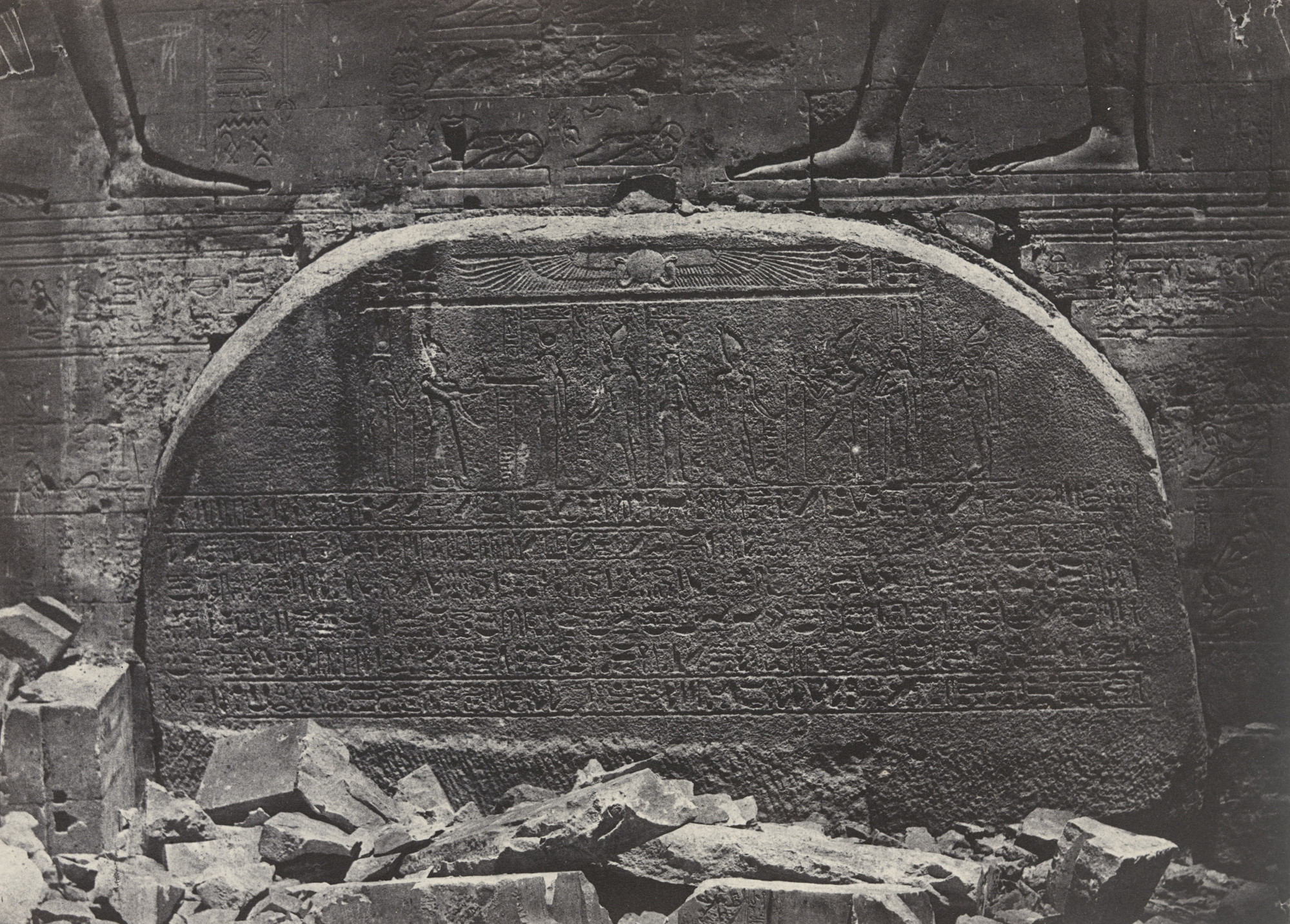 Maxime Du Camp. Grand Temple D'isis, a Philoe, Proscynéma