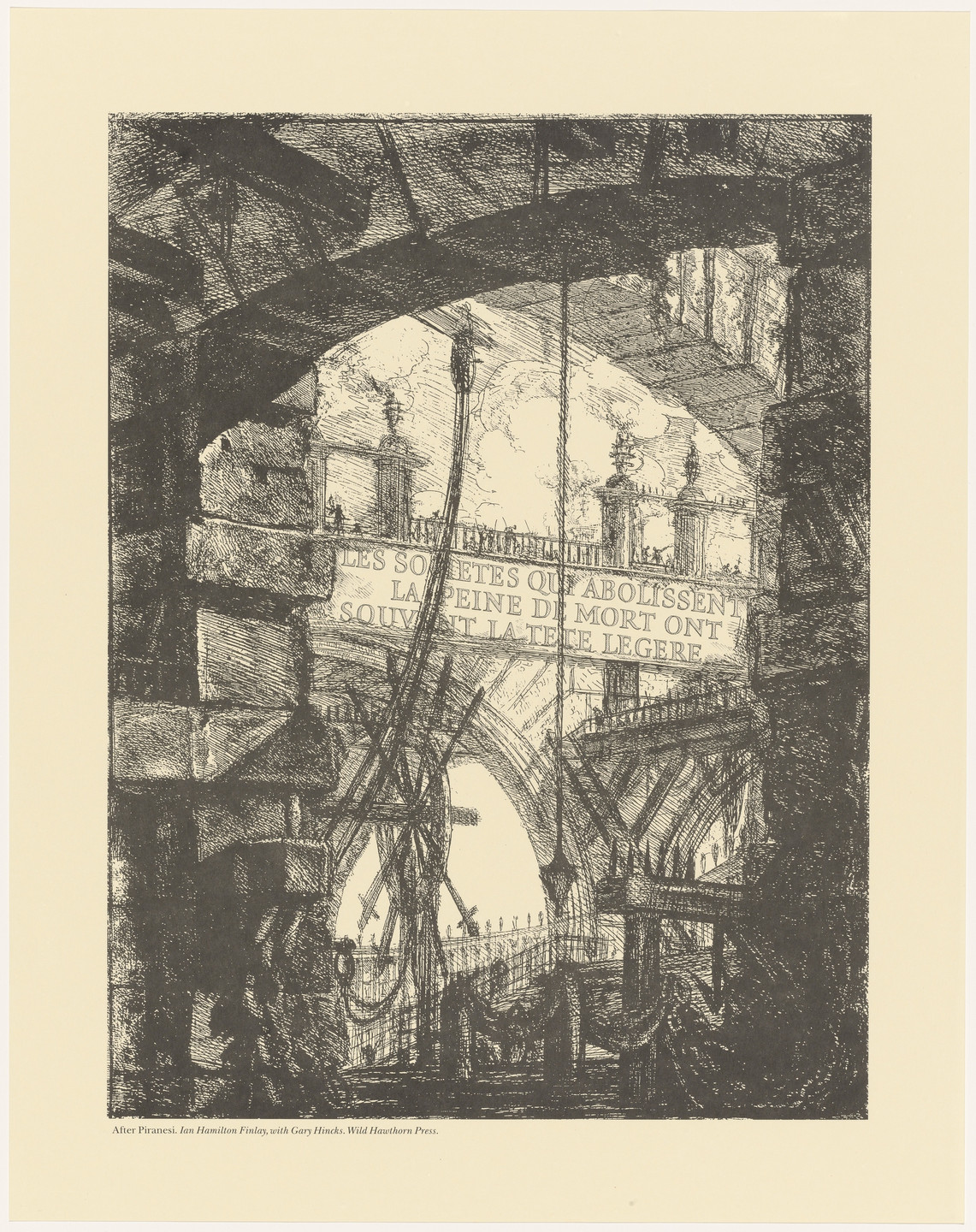 Ian Hamilton Finlay, Gary Hincks. Piranesi, part 2. 1992