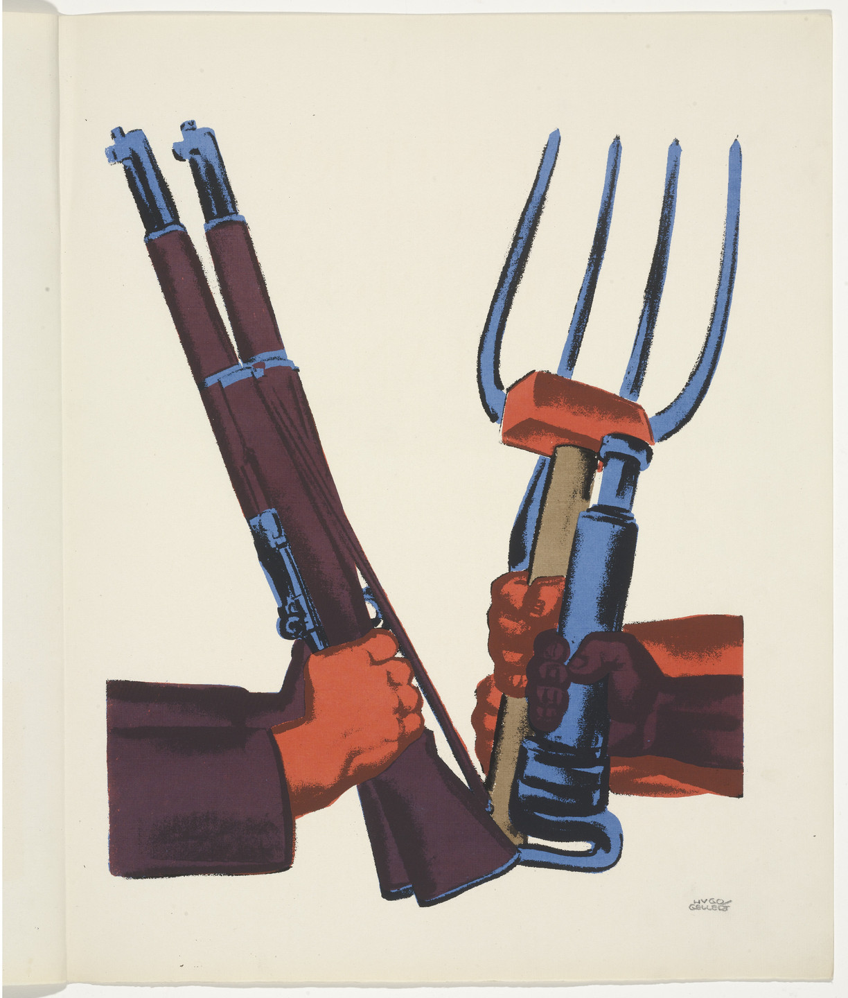 Hugo Gellert. Plate (folio 4) from Century of the Common Man. 1943