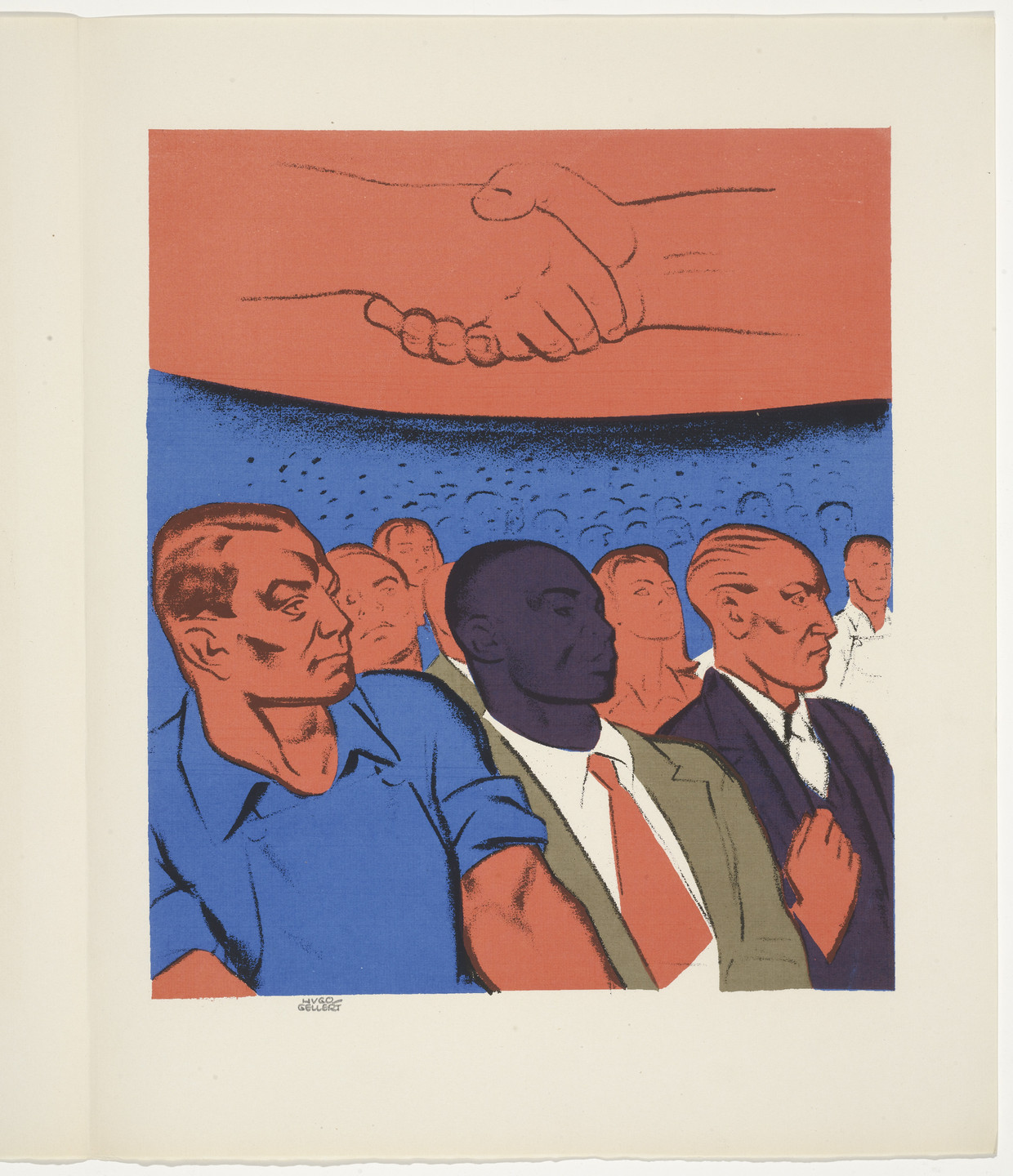 Hugo Gellert. Plate (page 16) from Century of the Common Man. 1943