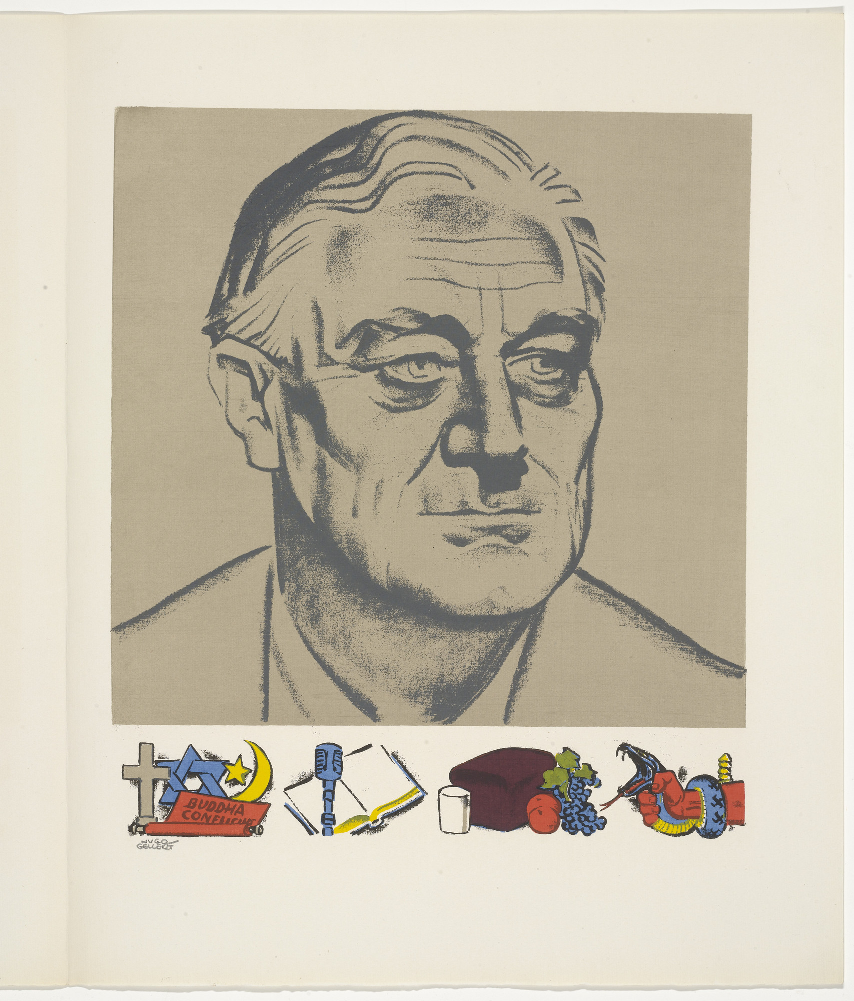 Hugo Gellert. Plate (page 26) from Century of the Common Man