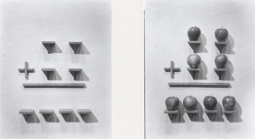 Robert Cumming. 2 Shelves Plus 2 Shelves Equals 4 Shelves. 2 Apples Plus 2 Apples Equals 4 Apples. 1974
