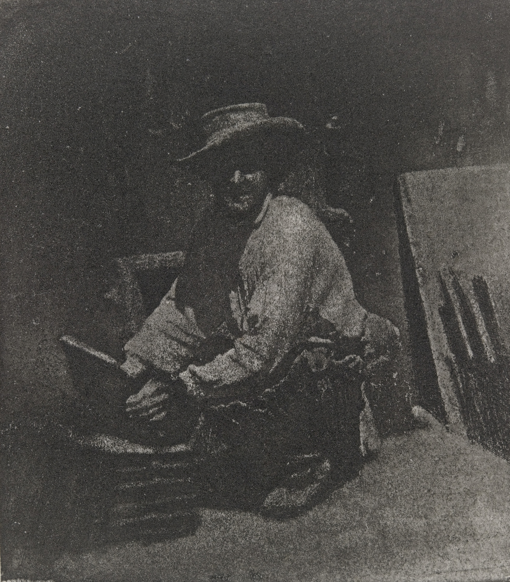 Charles Nègre. The Mason Crouching