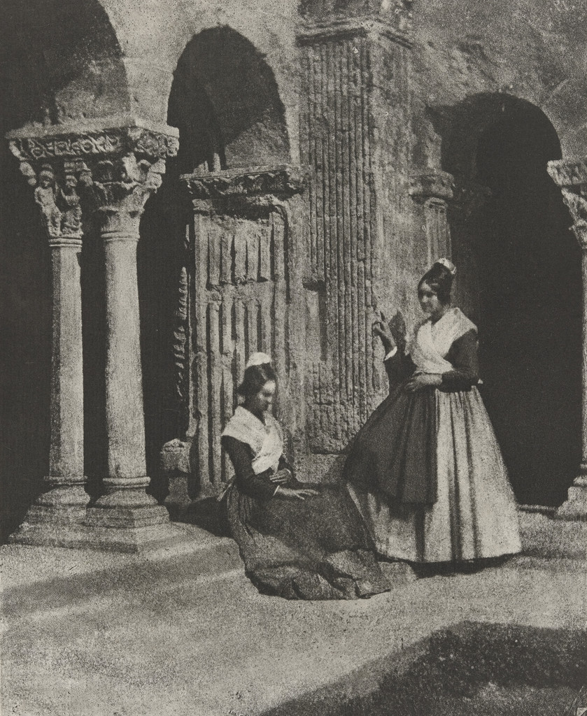 Two Women of Arles at the Cloister of Saint Triomphe, Cathedral of Arles