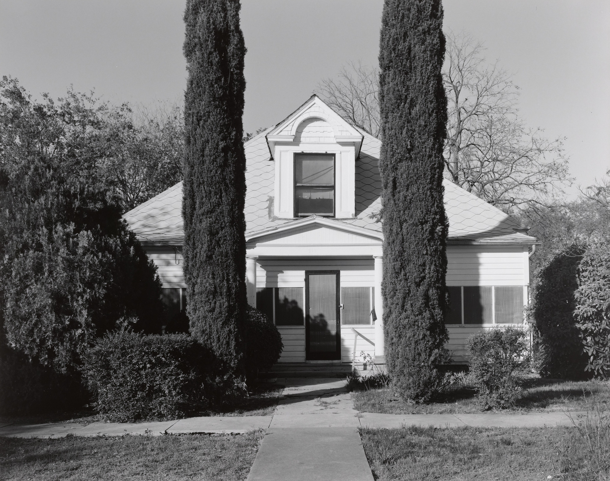 Frank Gohlke. House and Cypress Trees, Hillsboro, Texas