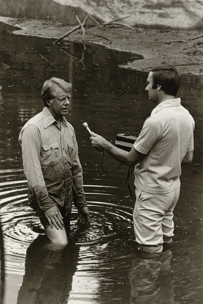 Jimmy Carter and Sam Donaldson