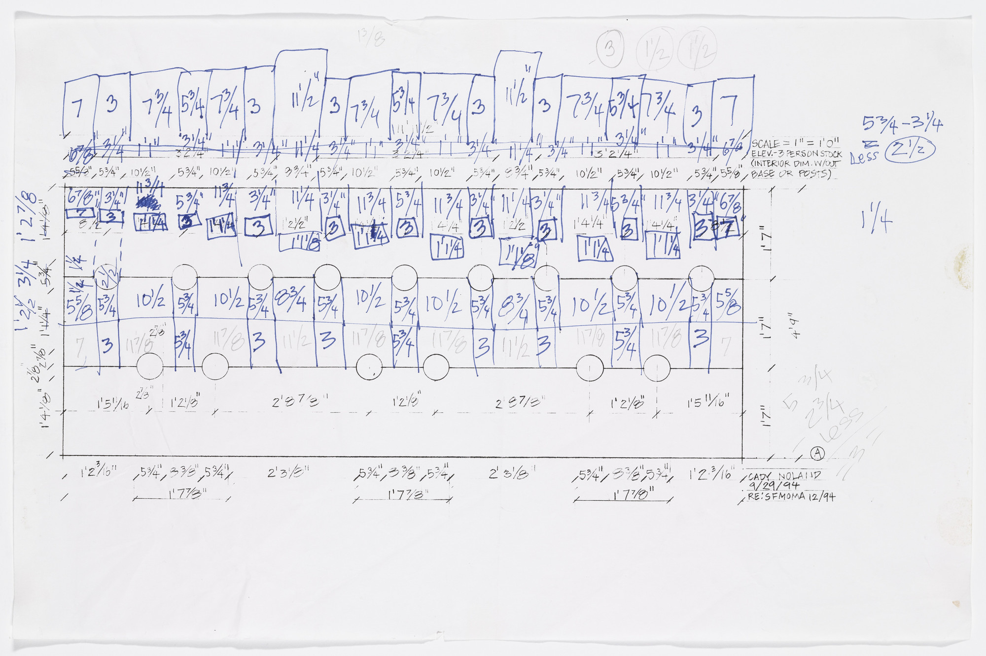 Cady Noland. Untitled from The Tower of Terror Studies. 1994