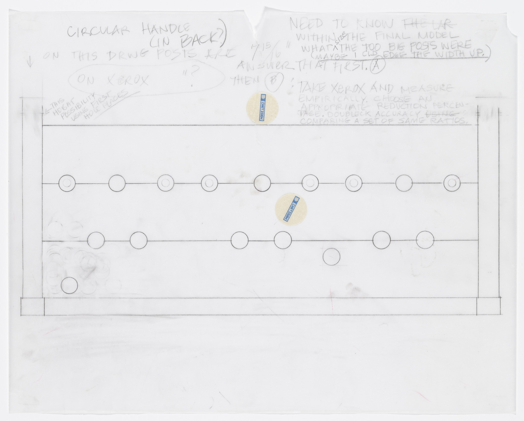 Cady Noland. Untitled from The Tower of Terror Studies. 1994