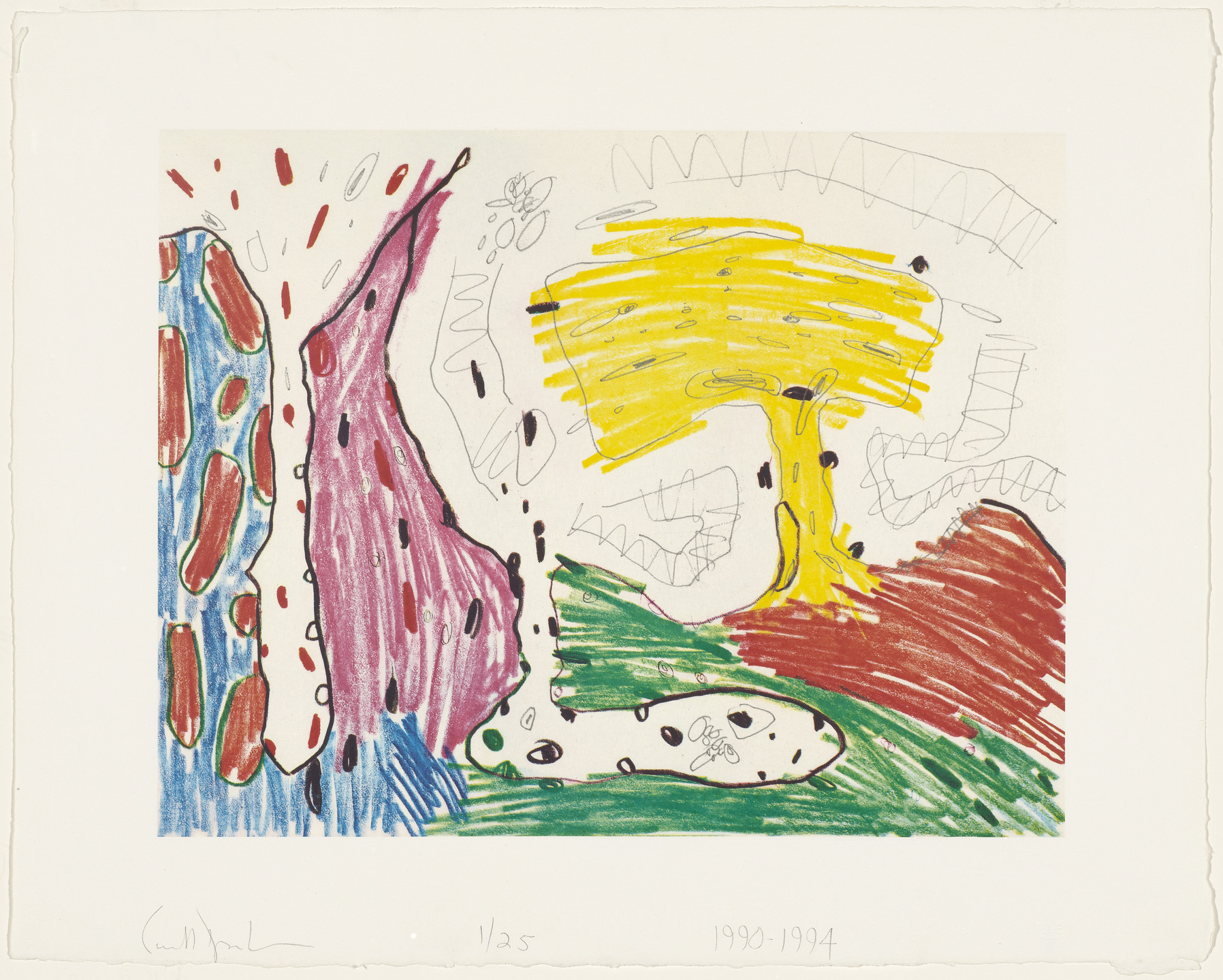 Carroll Dunham. Eta from Seven Places. 1990-94