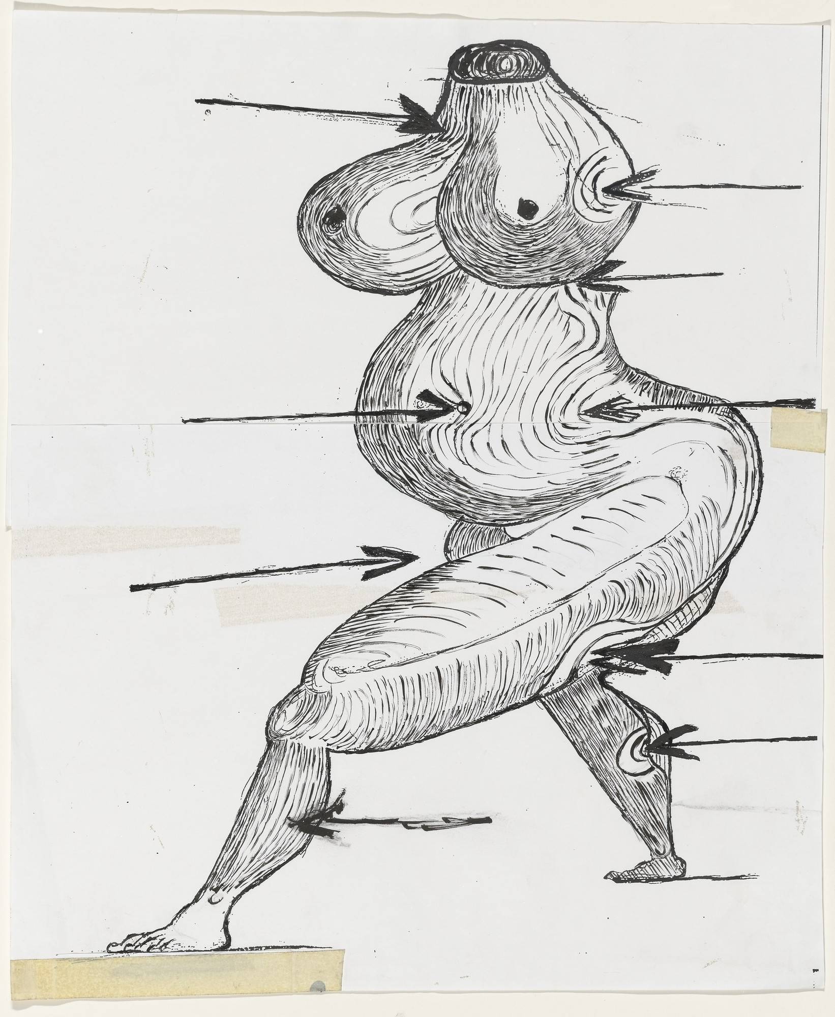 Louise Bourgeois. Untitled (Study for Sainte Sébastienne)