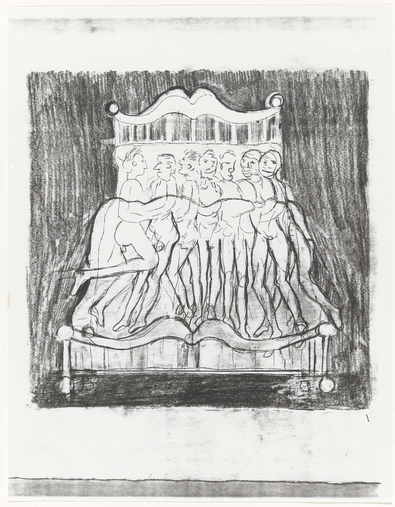 Louise Bourgeois. Untitled (Study for Untitled, plate 5 of 5, from the illustrated book, and plate 5 of 7, from the portfolio, Metamorfosis)
