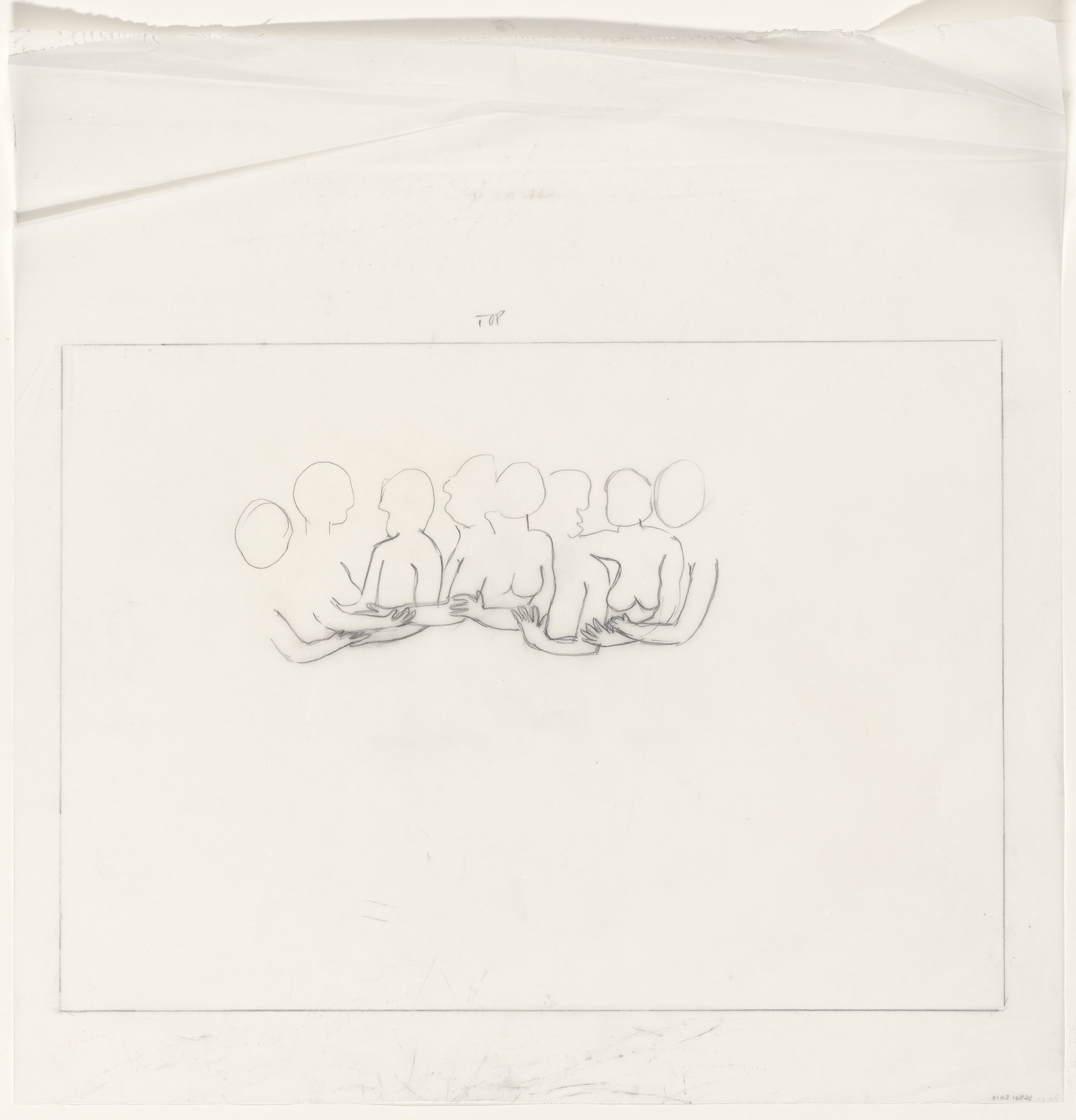 Louise Bourgeois. Untitled (Study for Eight in Bed)