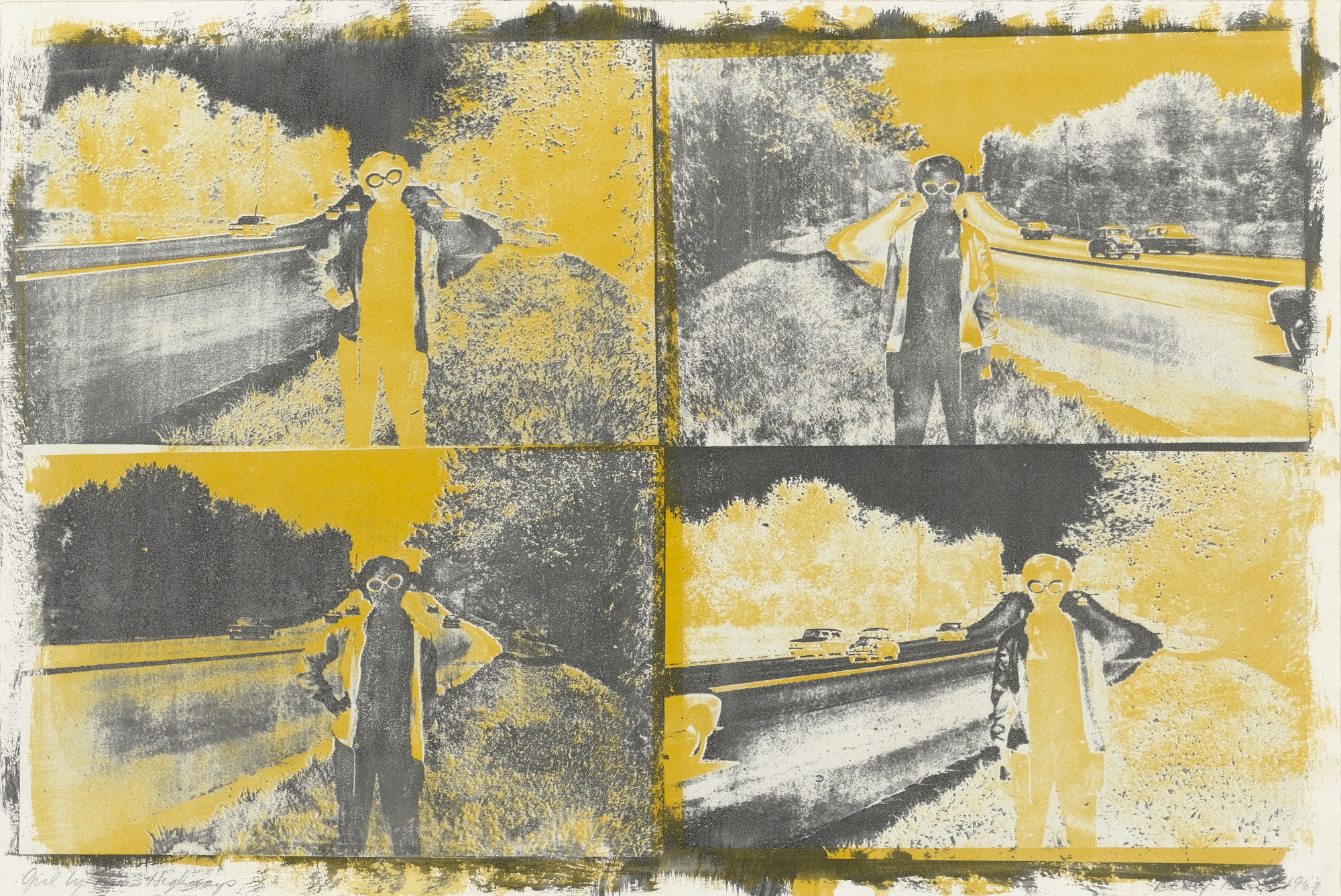 Betty Hahn. Girl by Four Highways. 1968