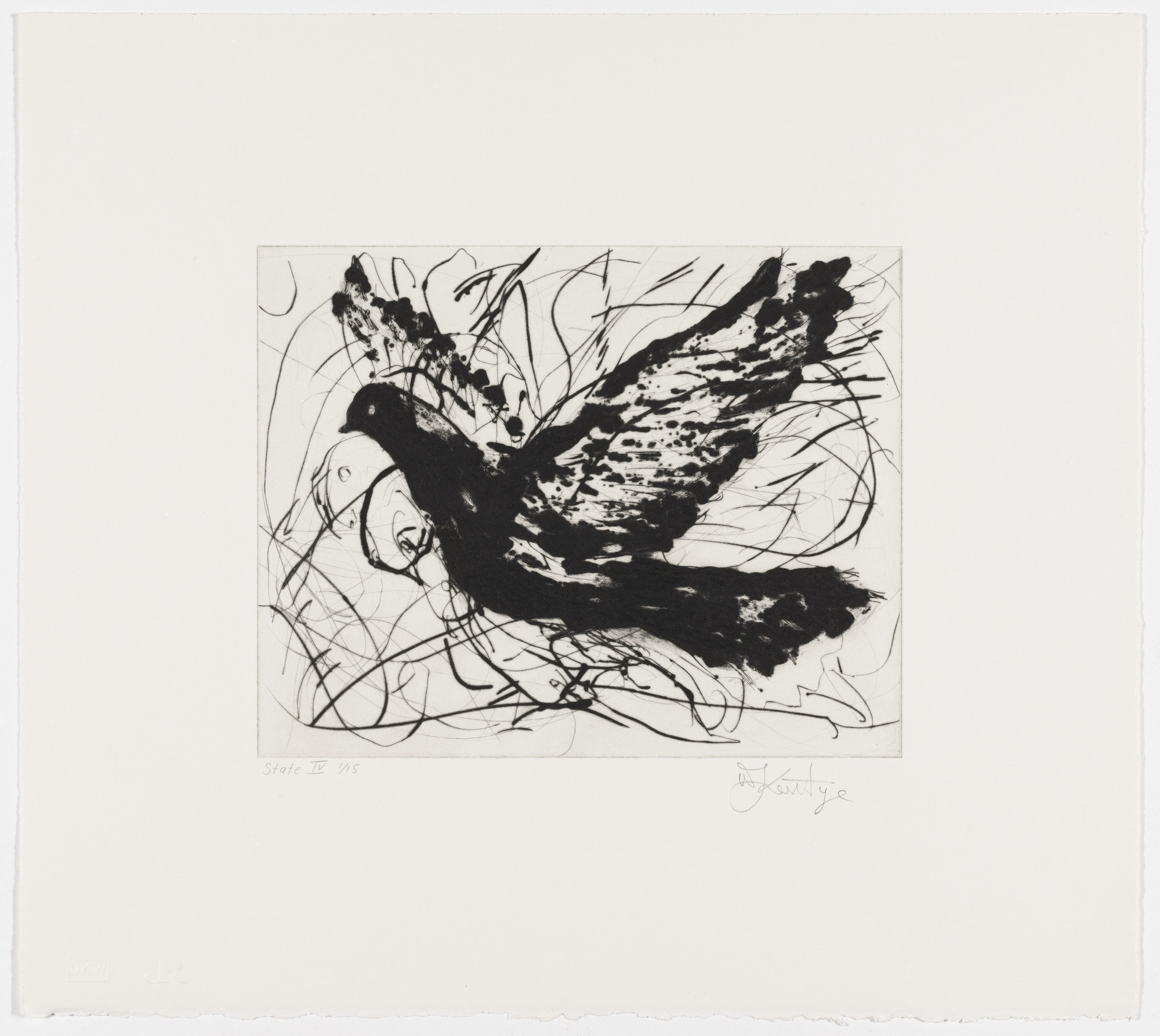 William Kentridge. Magic Flute: Dove, state IV