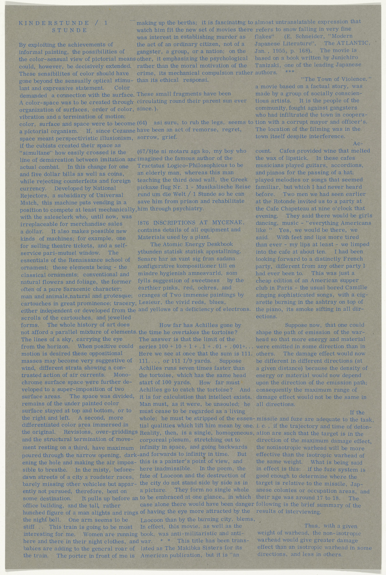 Eduardo Paolozzi. Untitled from Moonstrips Empire News