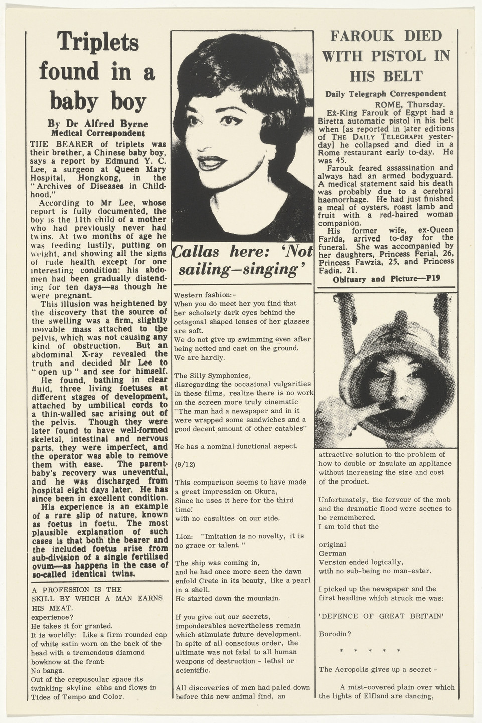 Eduardo Paolozzi. Untitled from Moonstrips Empire News. 1967