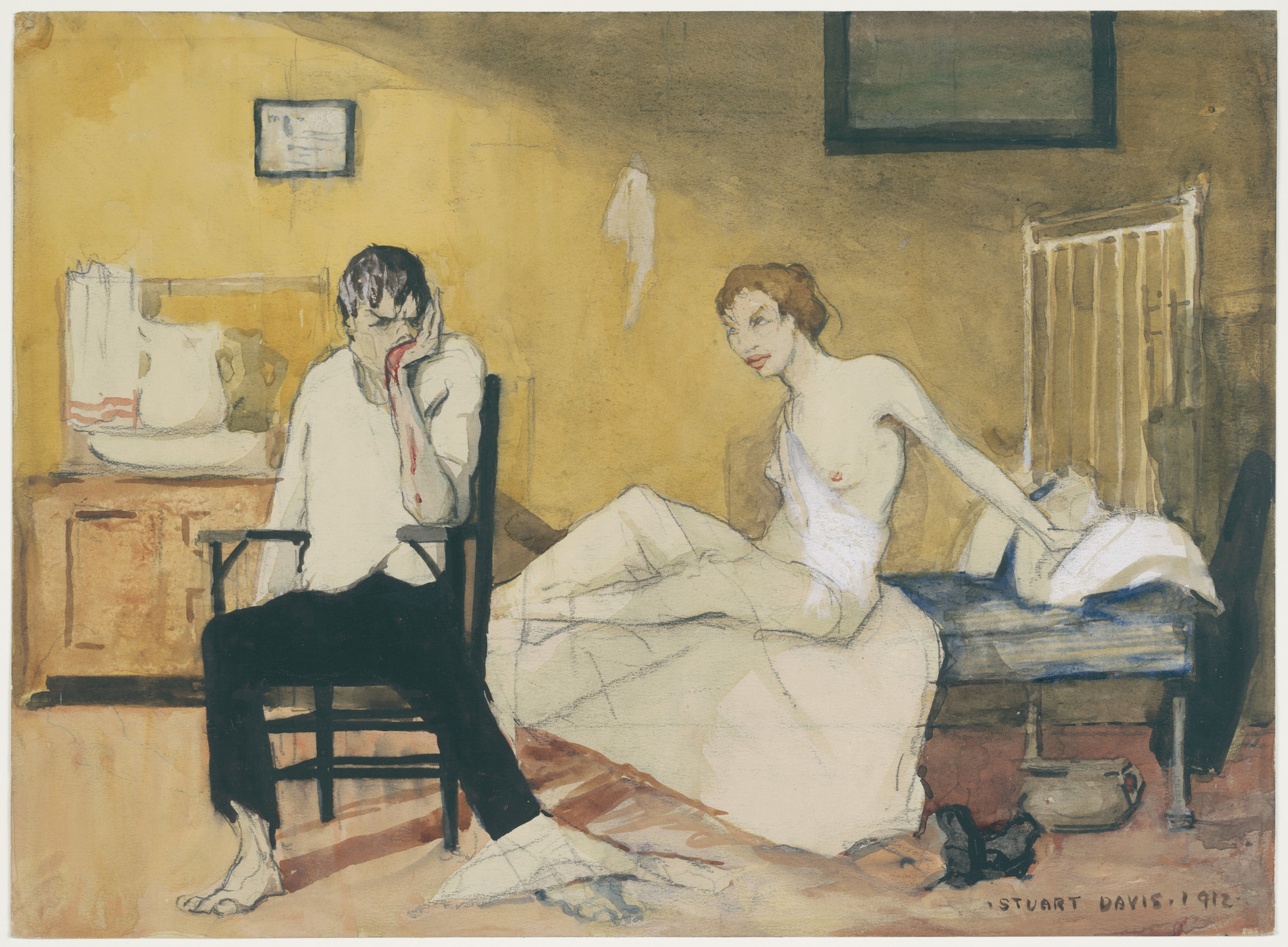 Stuart Davis. The Front Page. 1912