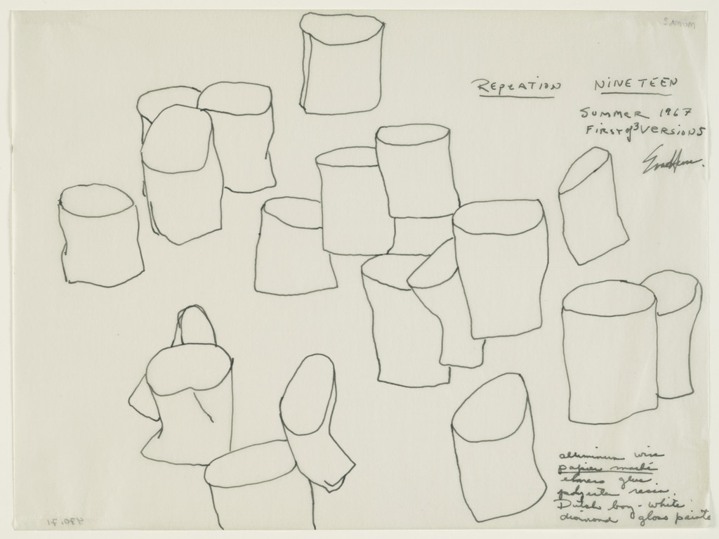 Repetition Nineteen, First of 3 versions by Eva Hesse