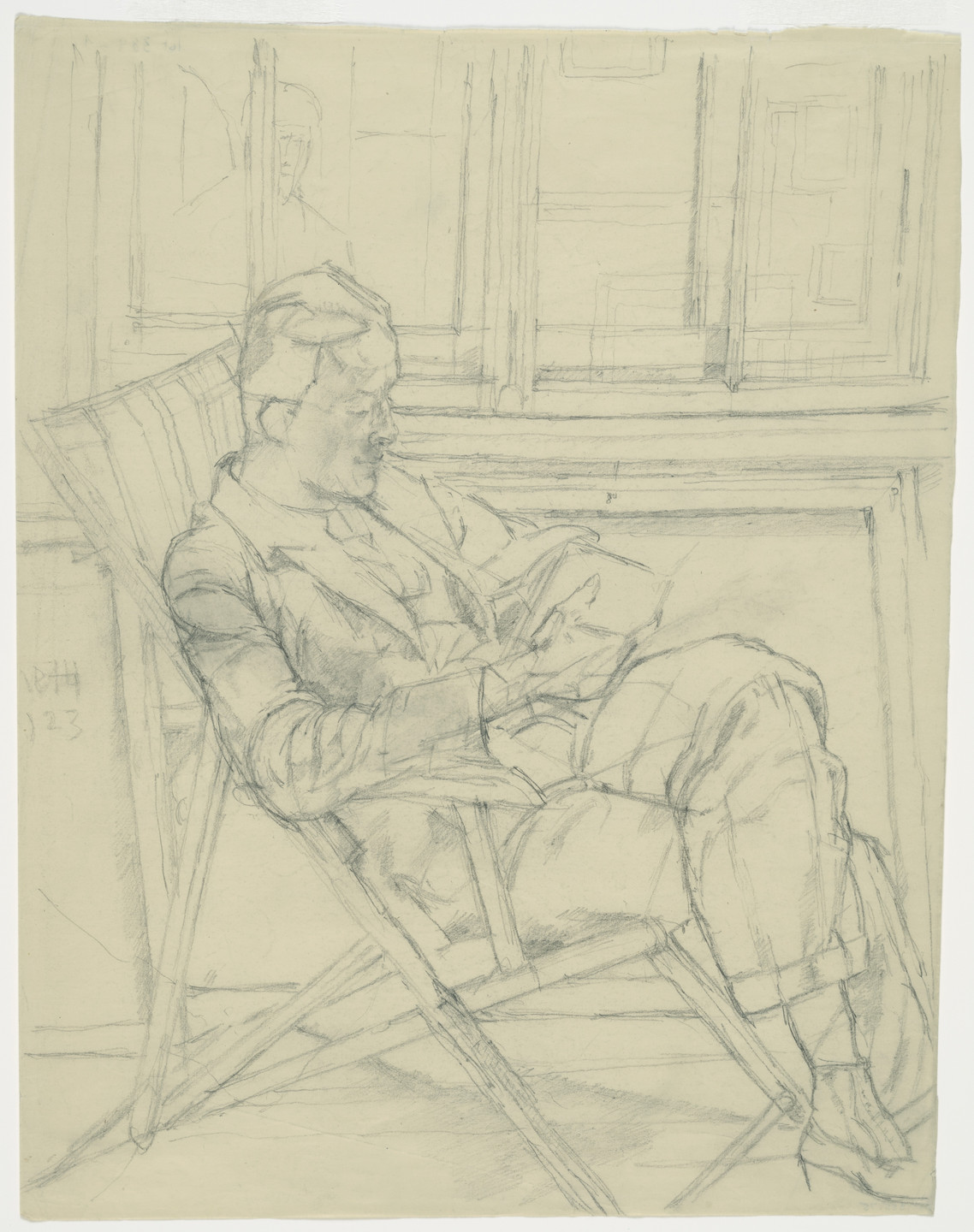 Alberto Giacometti. Man Reading a Book. 1923