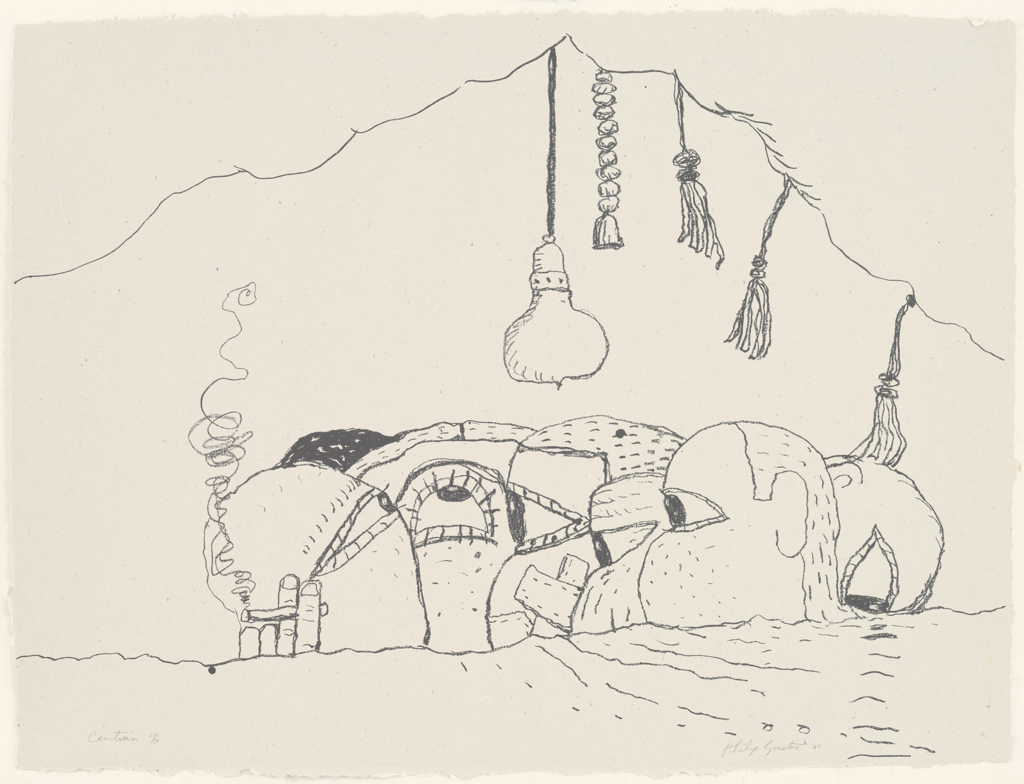 Philip Guston. Curtain