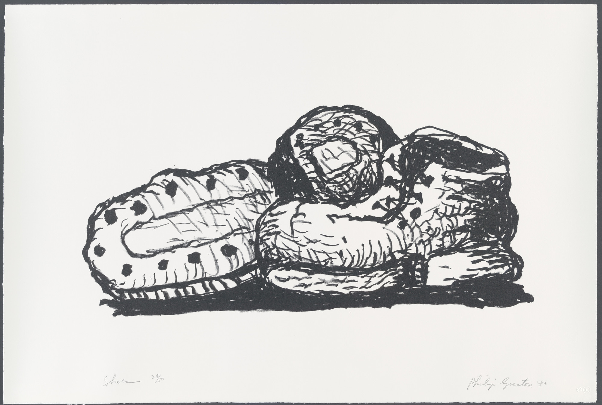 Philip Guston. Shoes