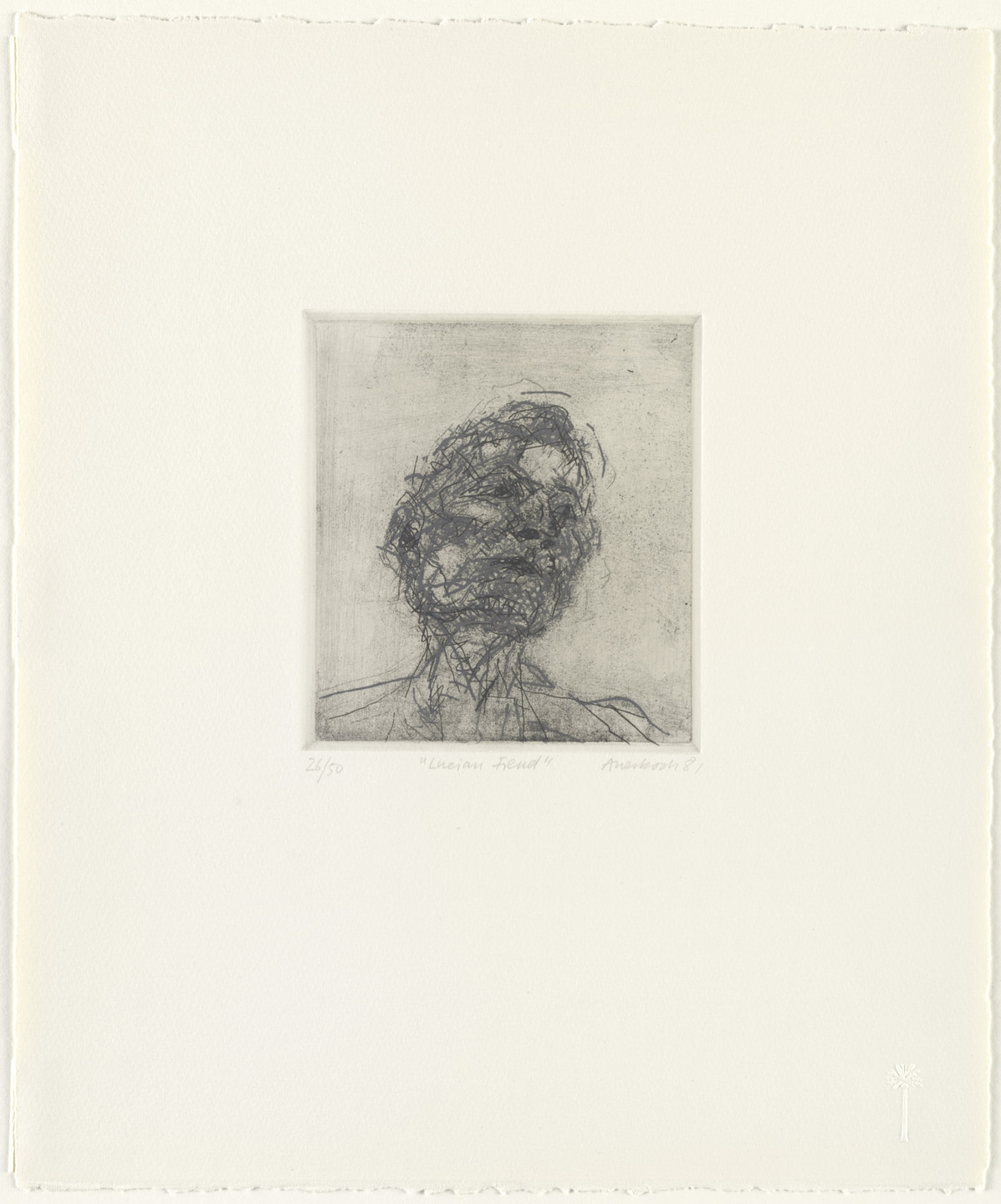 Frank Auerbach. Lucian Freud. 1981