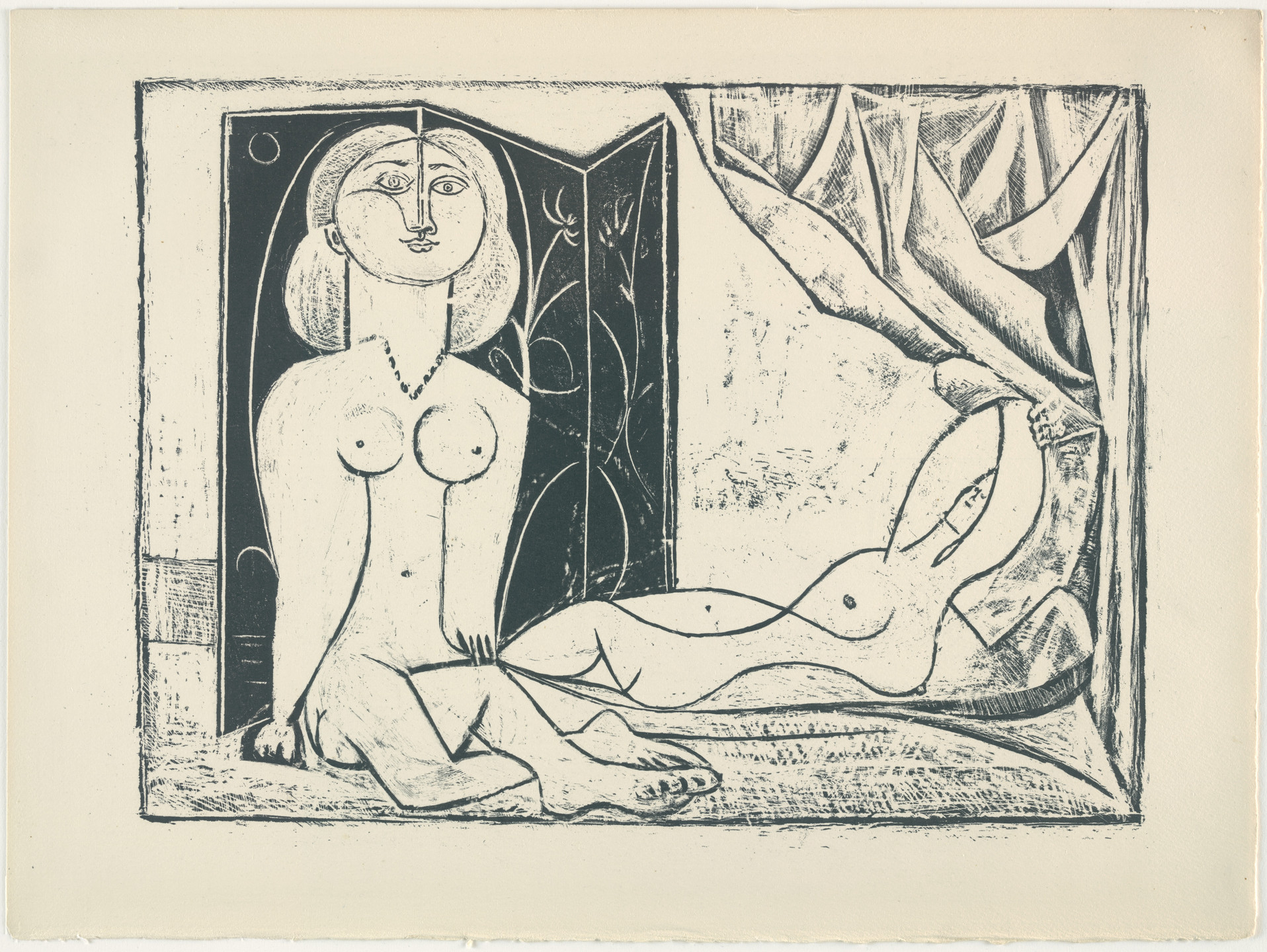 Pablo Picasso. Two Nude Women (Les Deux femmes nues). 1946