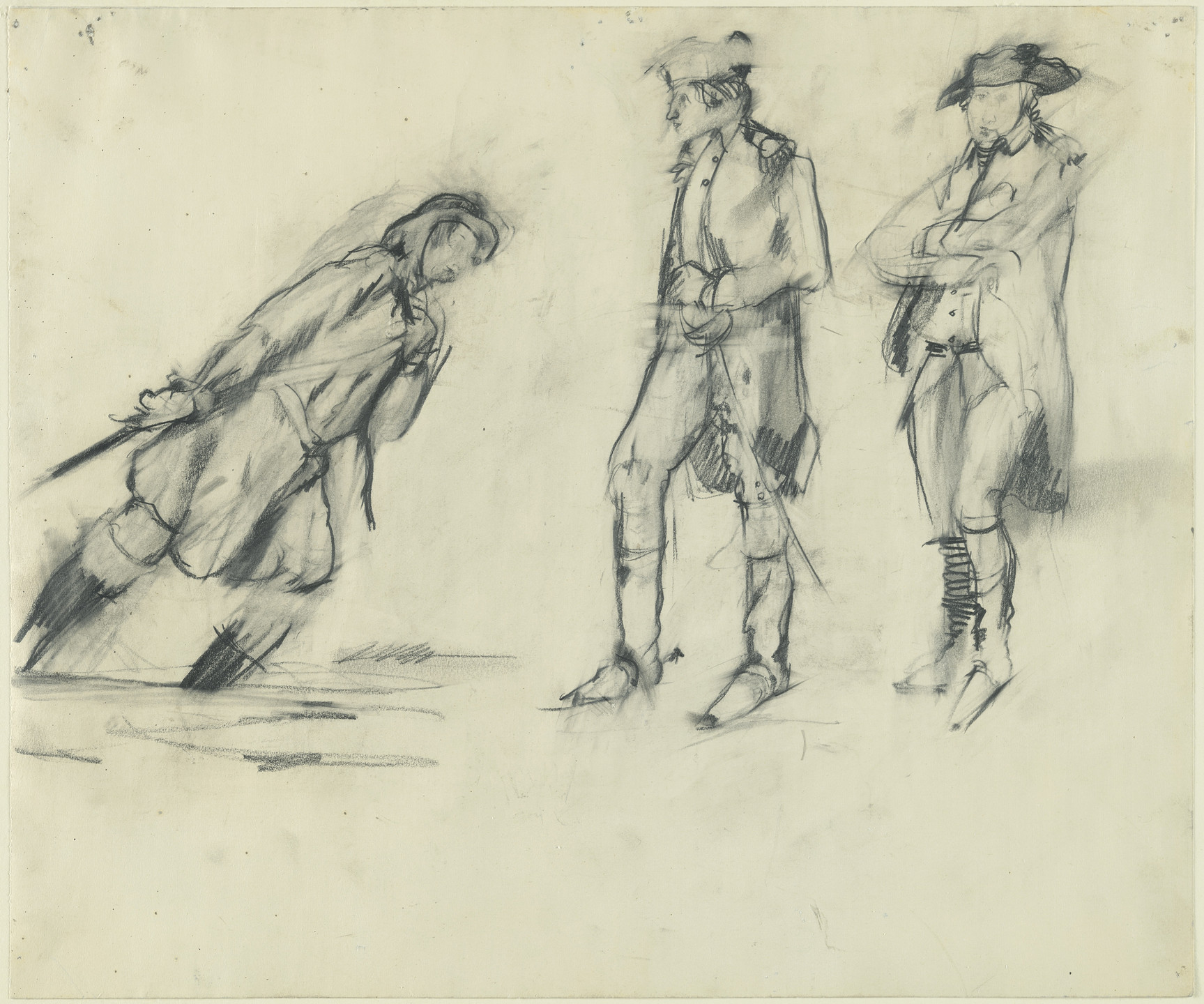 Larry Rivers. Study for George Washington Crossing the Delaware. (1953)