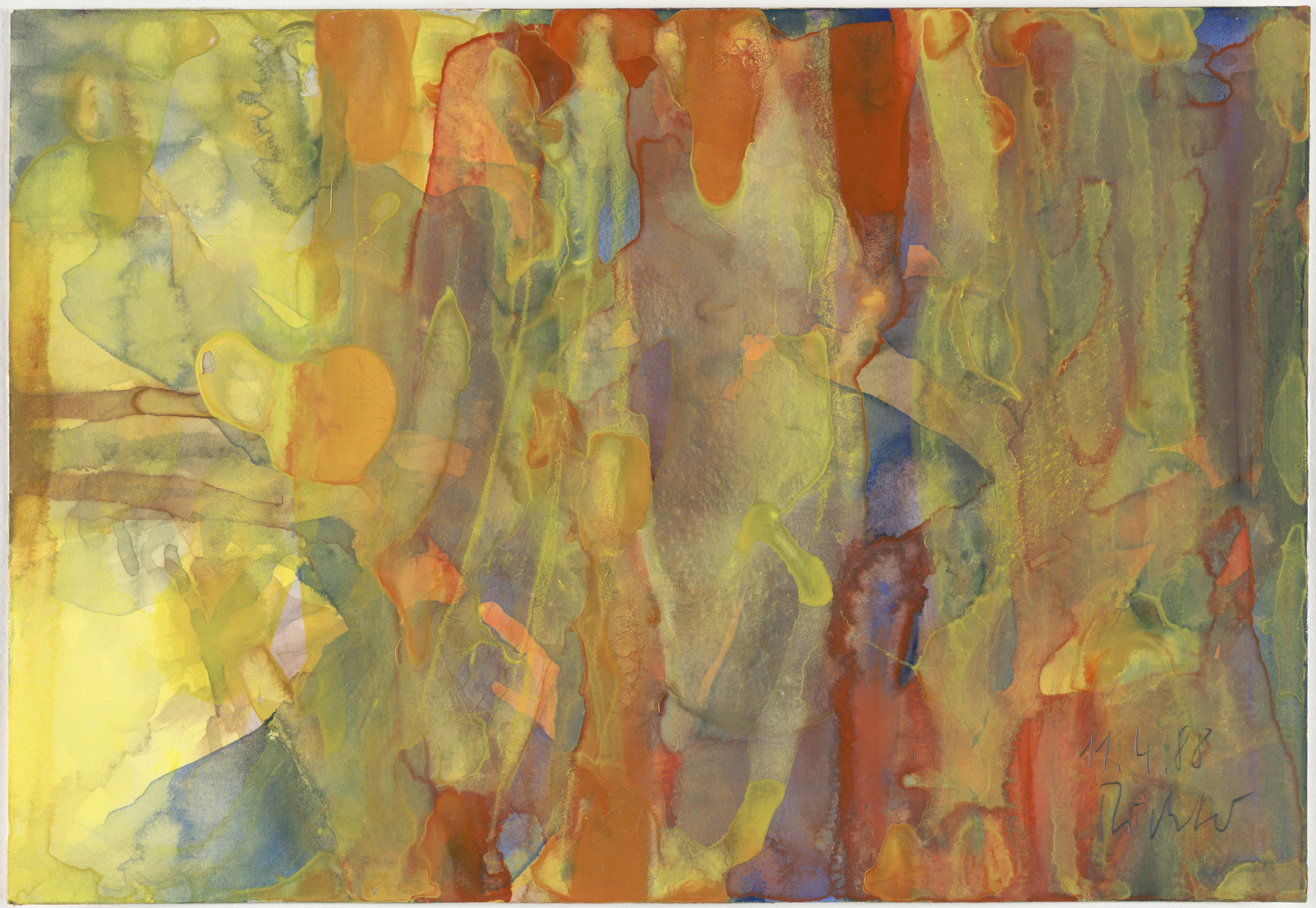 Gerhard Richter. 11.4.88. 1988